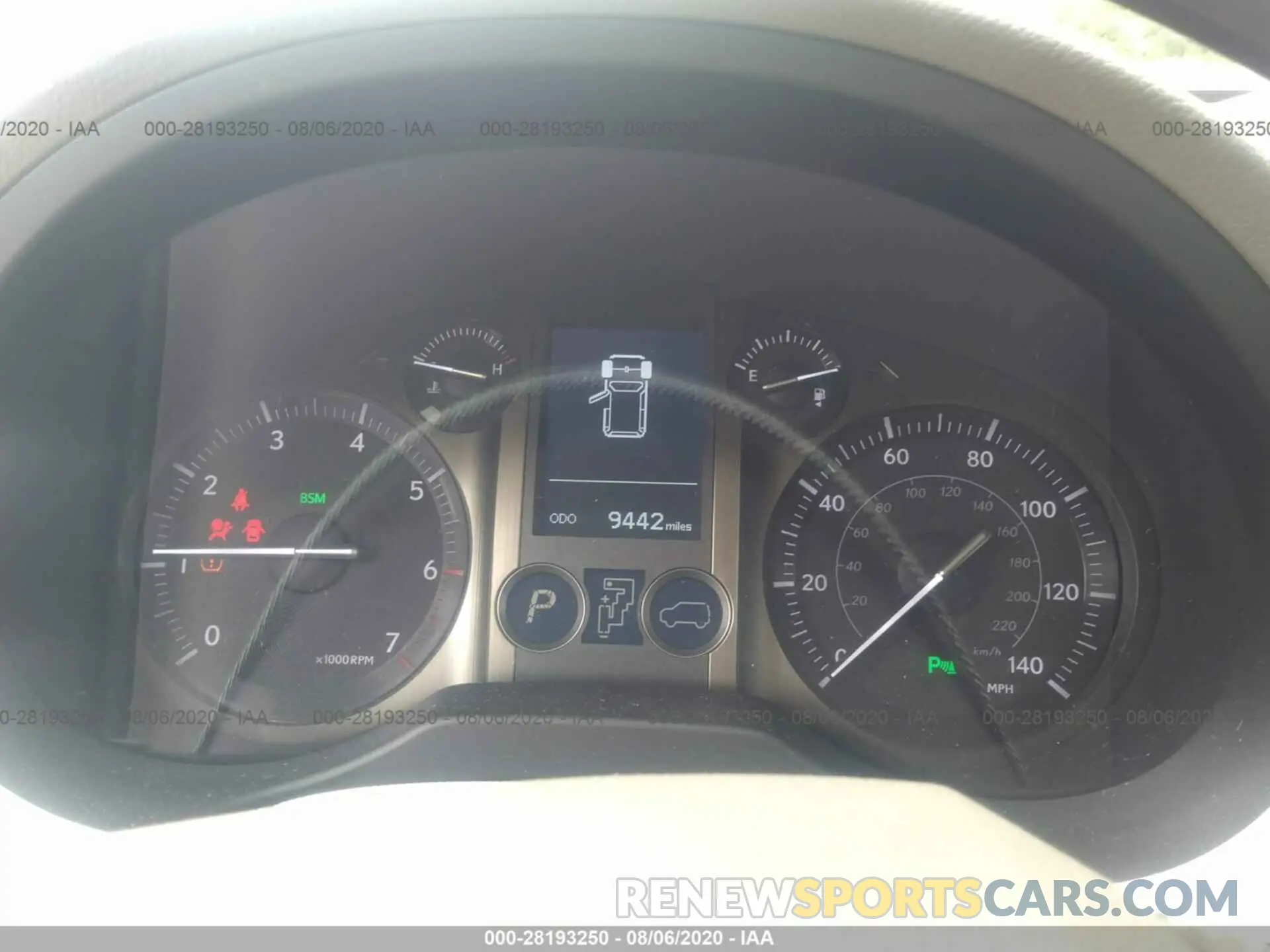 7 Photograph of a damaged car JTJBM7FX1K5237450 LEXUS GX 2019