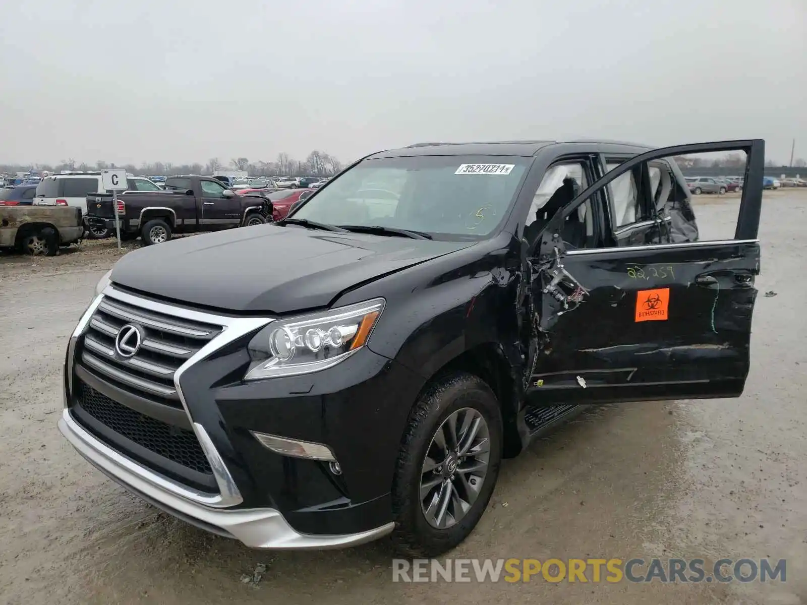 2 Photograph of a damaged car JTJBM7FX2K5234251 LEXUS GX 2019