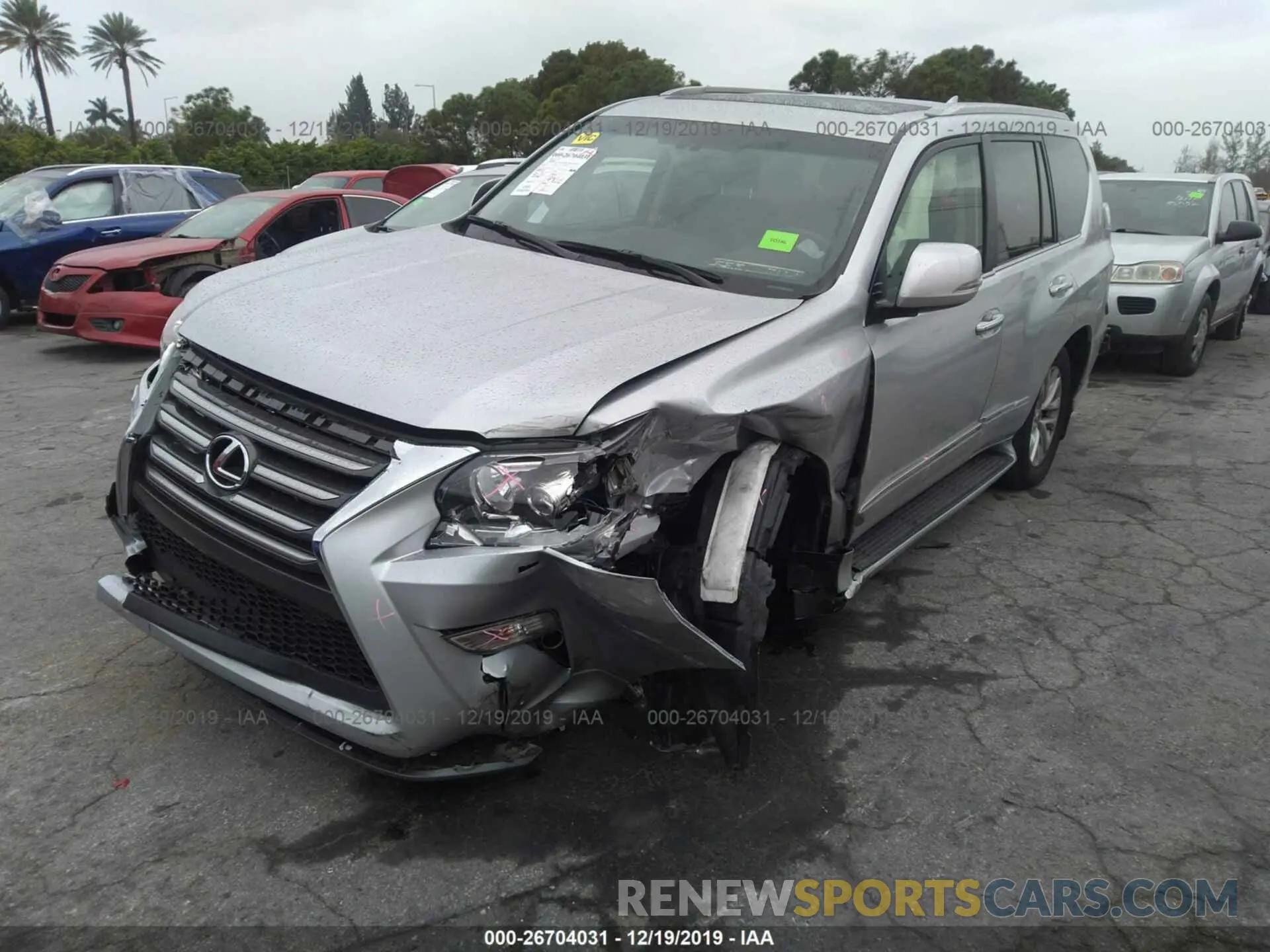 2 Photograph of a damaged car JTJBM7FX2K5234881 LEXUS GX 2019