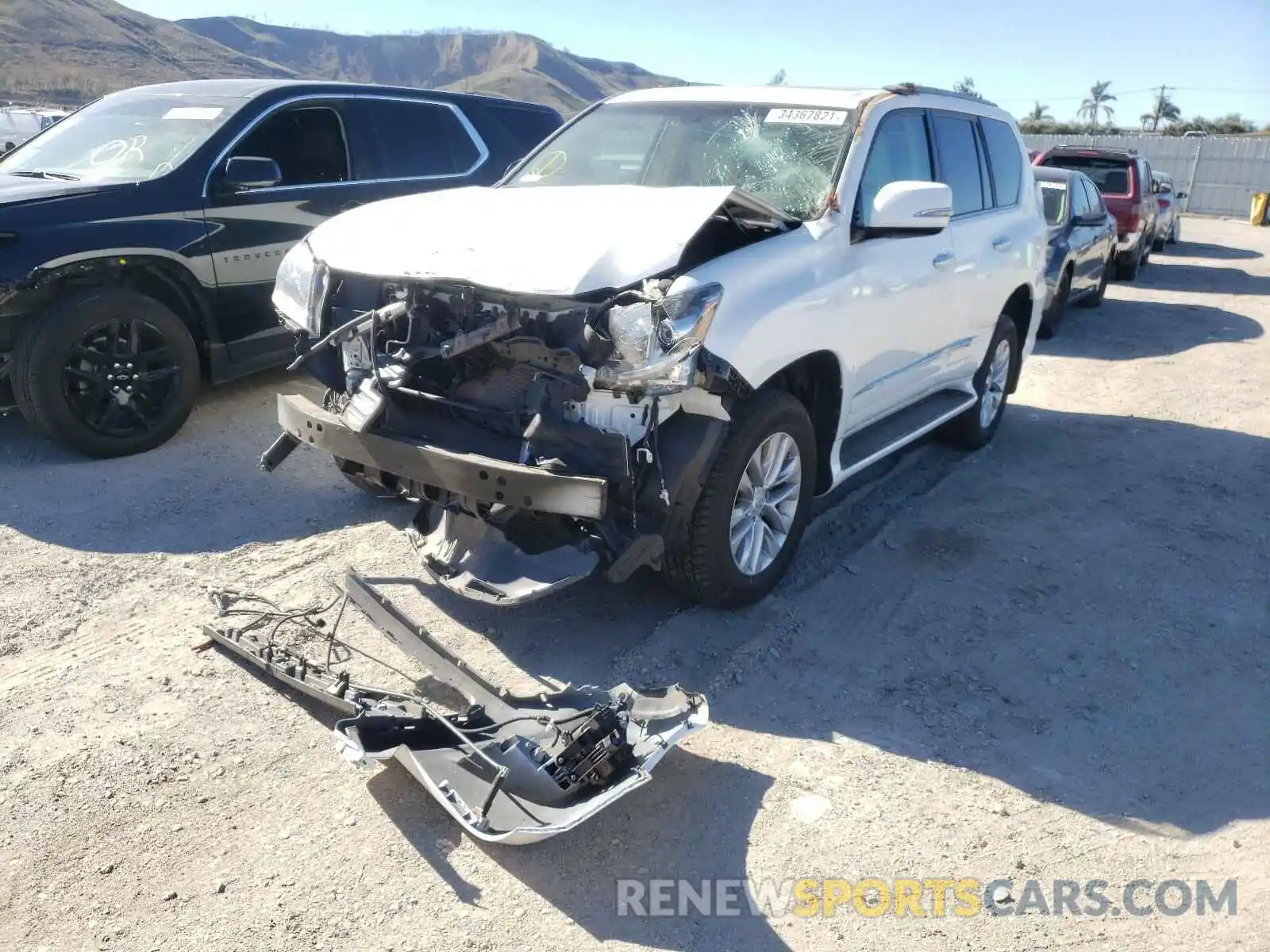 2 Photograph of a damaged car JTJBM7FX4K5217757 LEXUS GX 2019