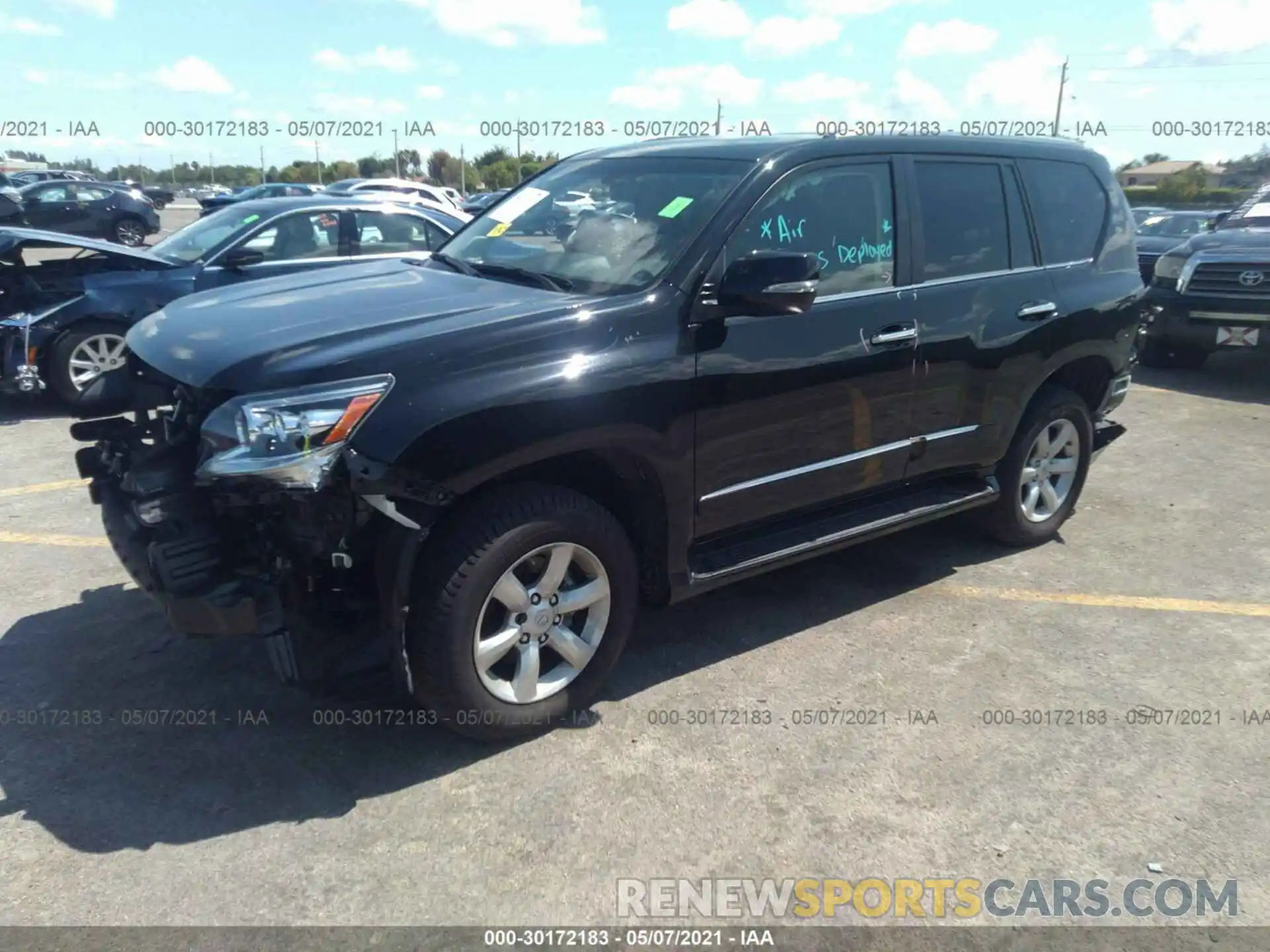 2 Photograph of a damaged car JTJBM7FX4K5228810 LEXUS GX 2019