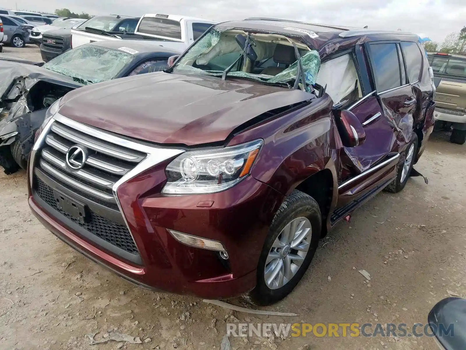 2 Photograph of a damaged car JTJBM7FX4K5232789 LEXUS GX 2019