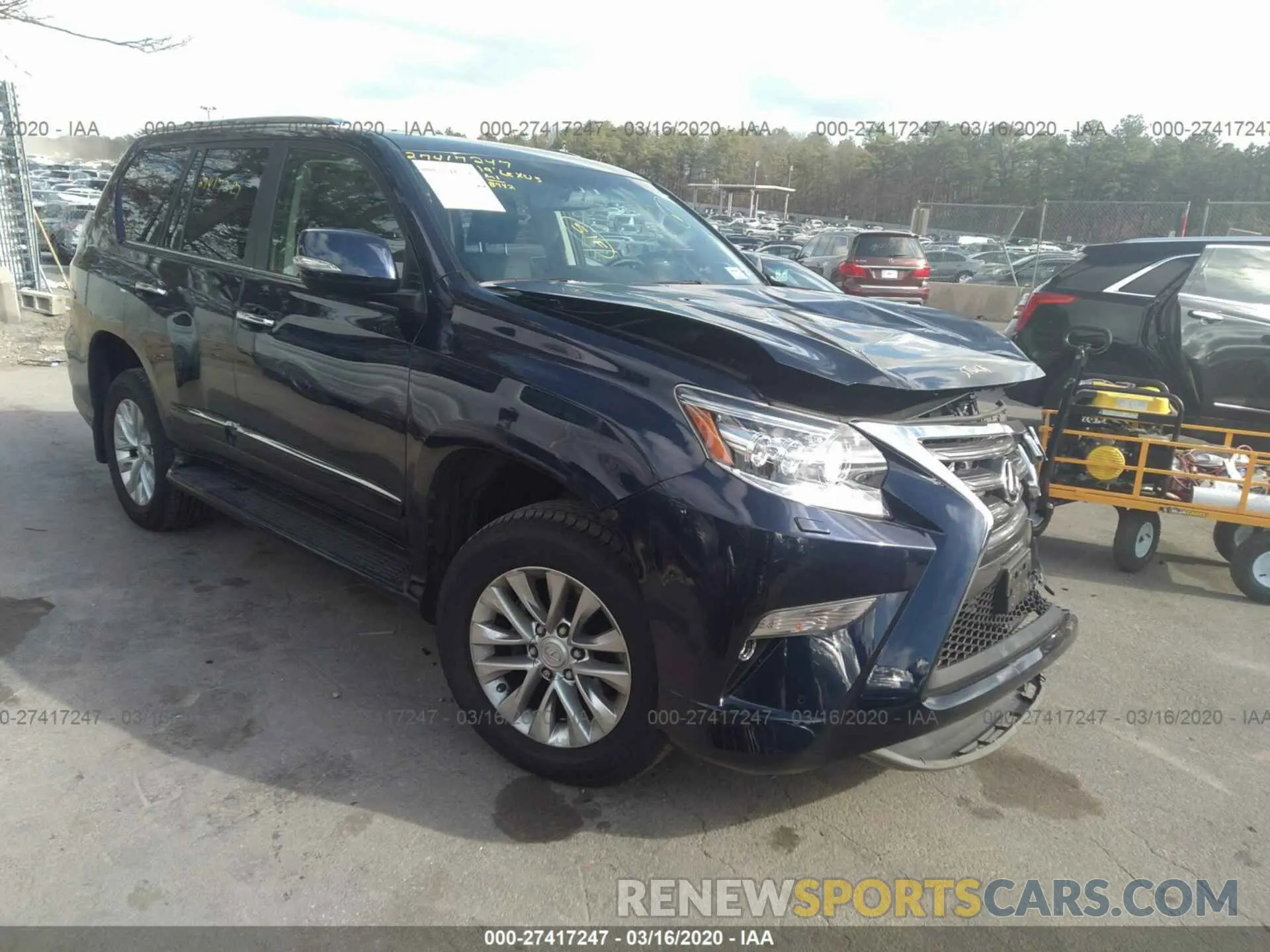 1 Photograph of a damaged car JTJBM7FX5K5223177 LEXUS GX 2019