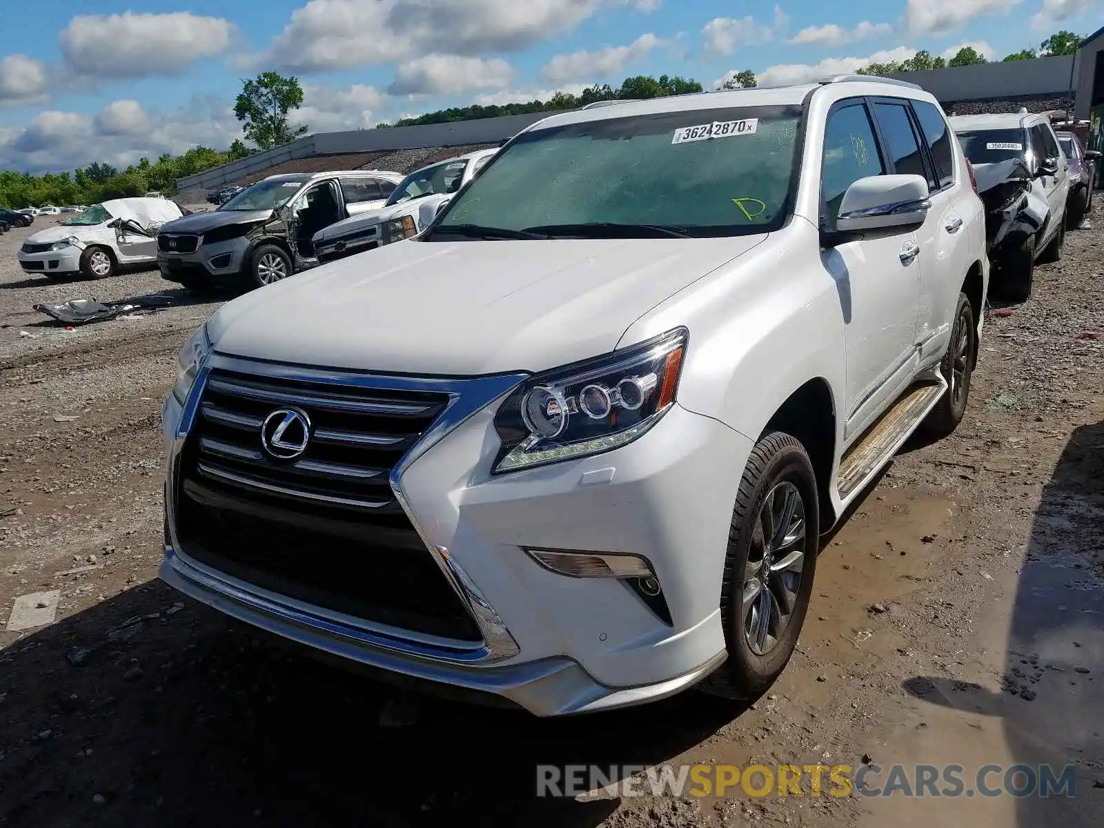 2 Photograph of a damaged car JTJBM7FX7K5216814 LEXUS GX 2019