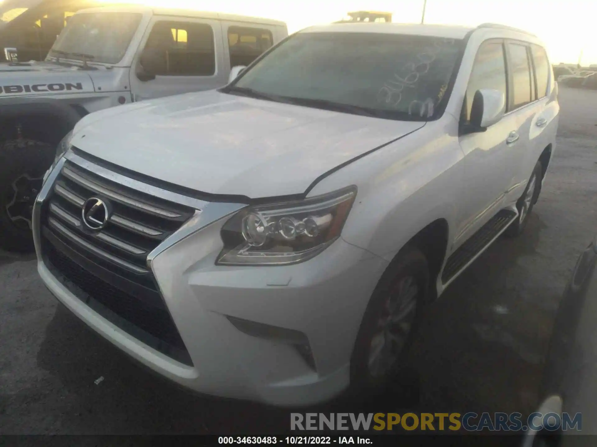 2 Photograph of a damaged car JTJBM7FX7K5225478 LEXUS GX 2019