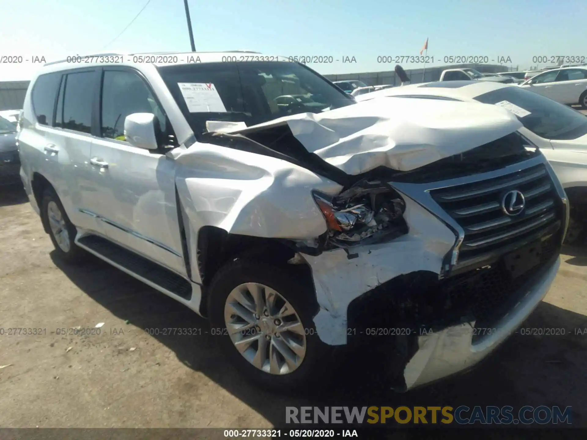 1 Photograph of a damaged car JTJBM7FX7K5233788 LEXUS GX 2019