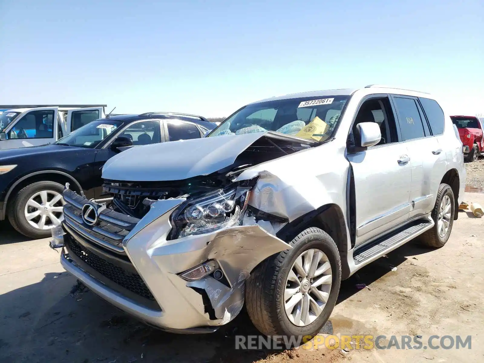 2 Photograph of a damaged car JTJBM7FX9K5218127 LEXUS GX 2019