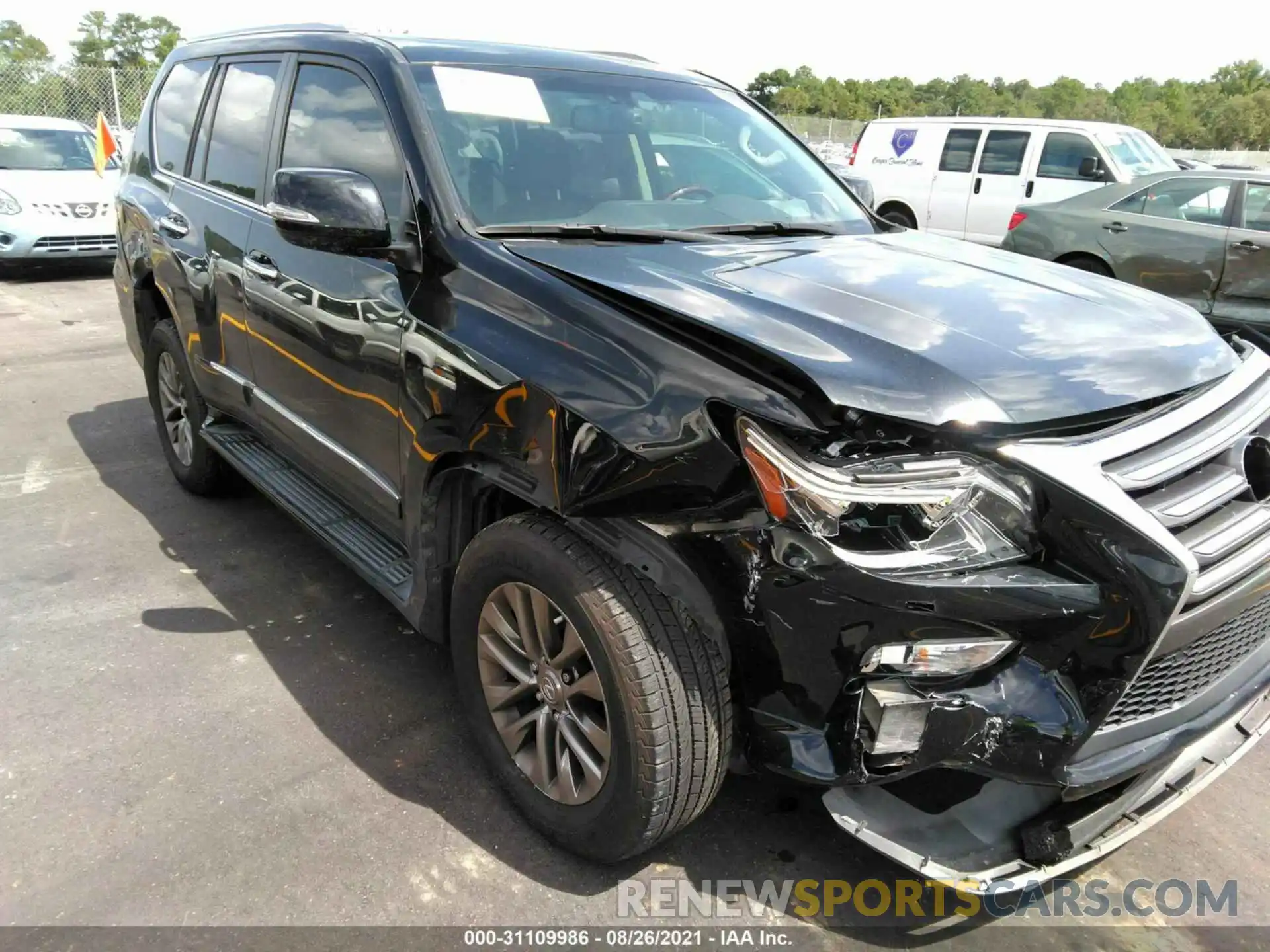 1 Photograph of a damaged car JTJJM7FX0K5224359 LEXUS GX 2019