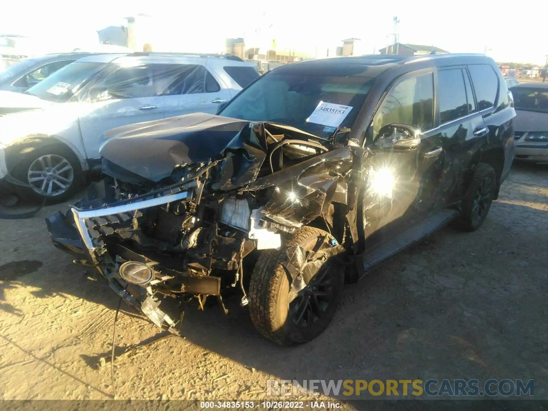 2 Photograph of a damaged car JTJAM7BX0L5249284 LEXUS GX 2020