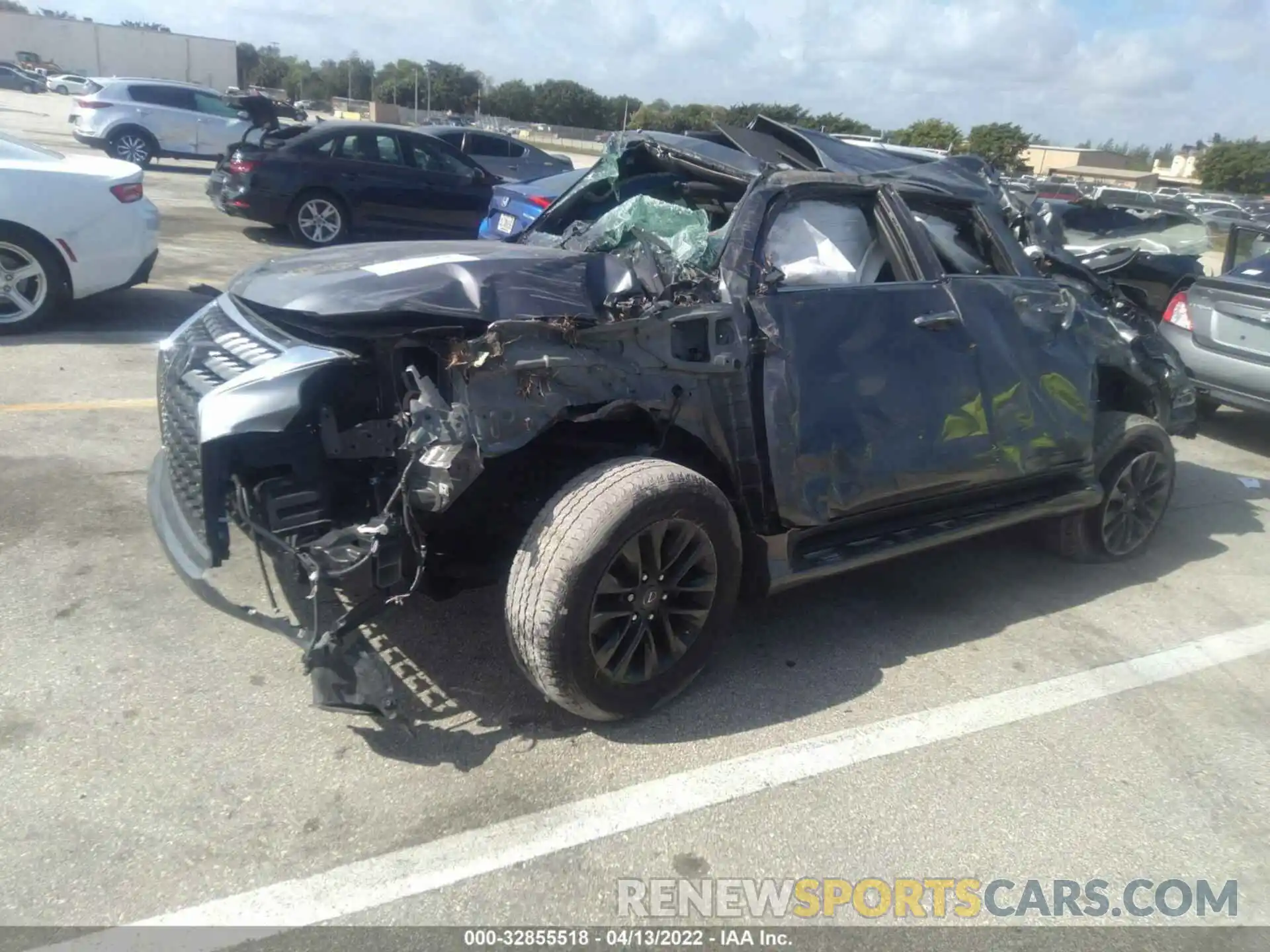 2 Photograph of a damaged car JTJAM7BX1L5263498 LEXUS GX 2020