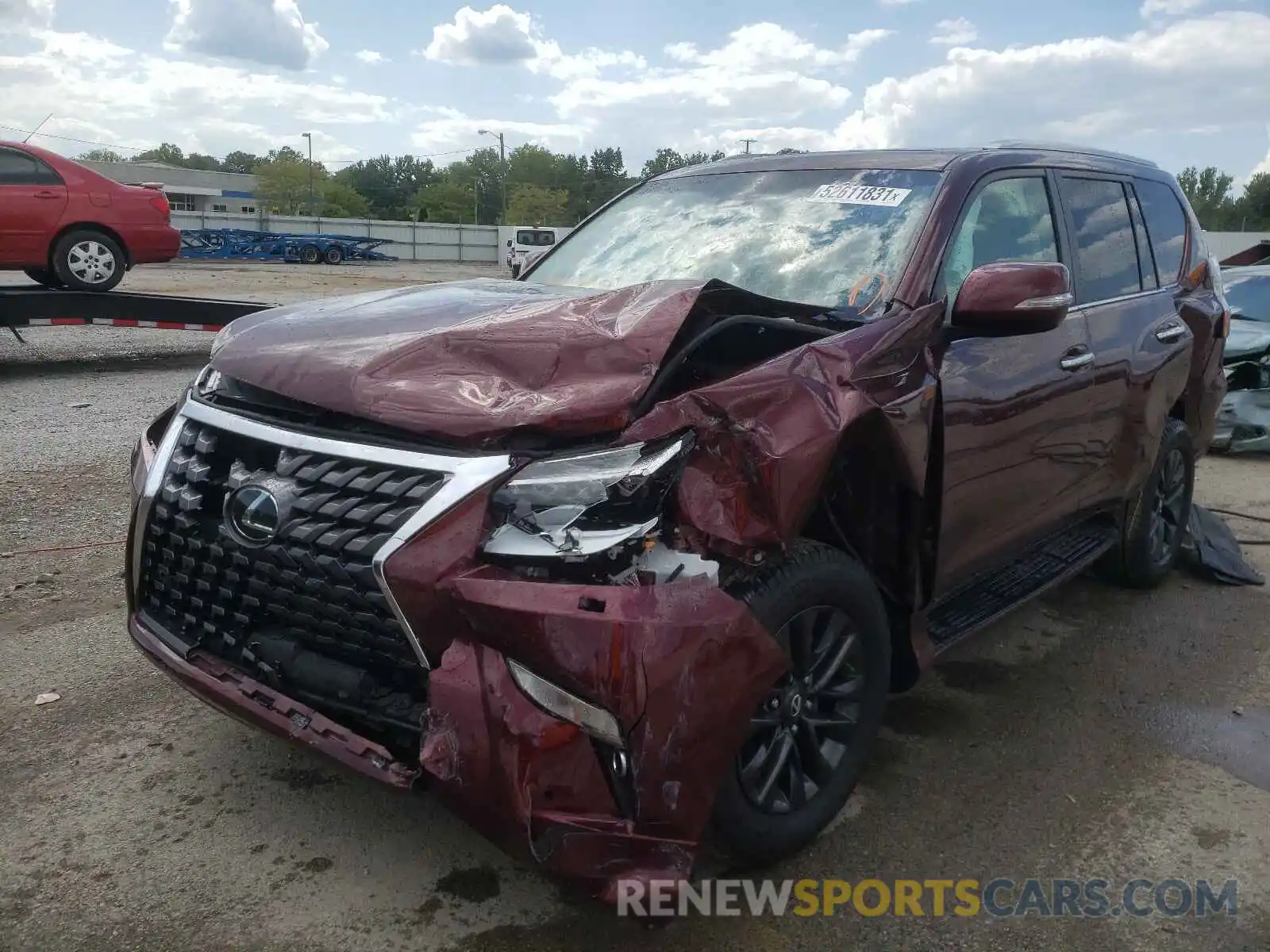 2 Photograph of a damaged car JTJAM7BX2L5260318 LEXUS GX 2020