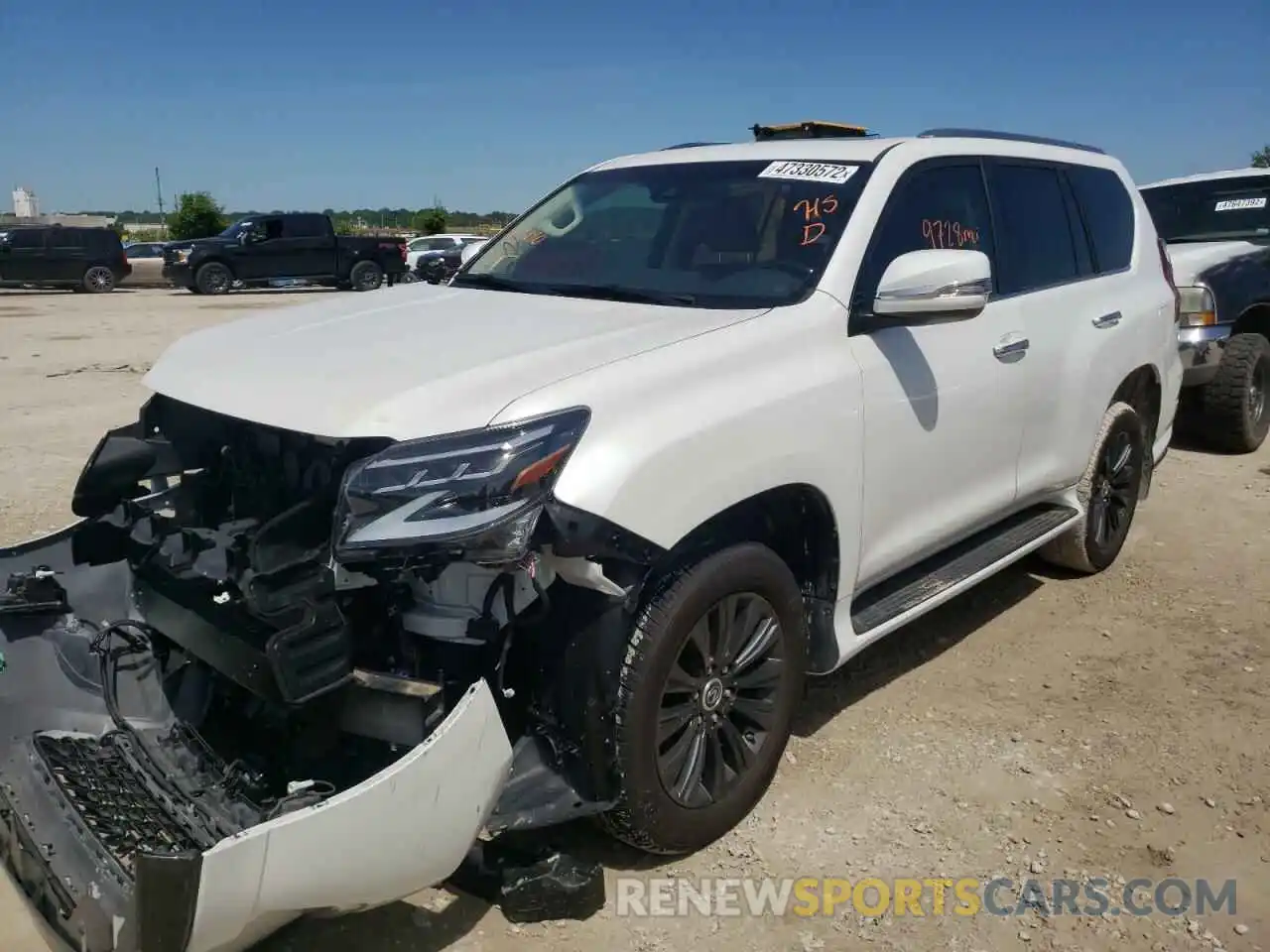 2 Photograph of a damaged car JTJAM7BX3L5263180 LEXUS GX 2020