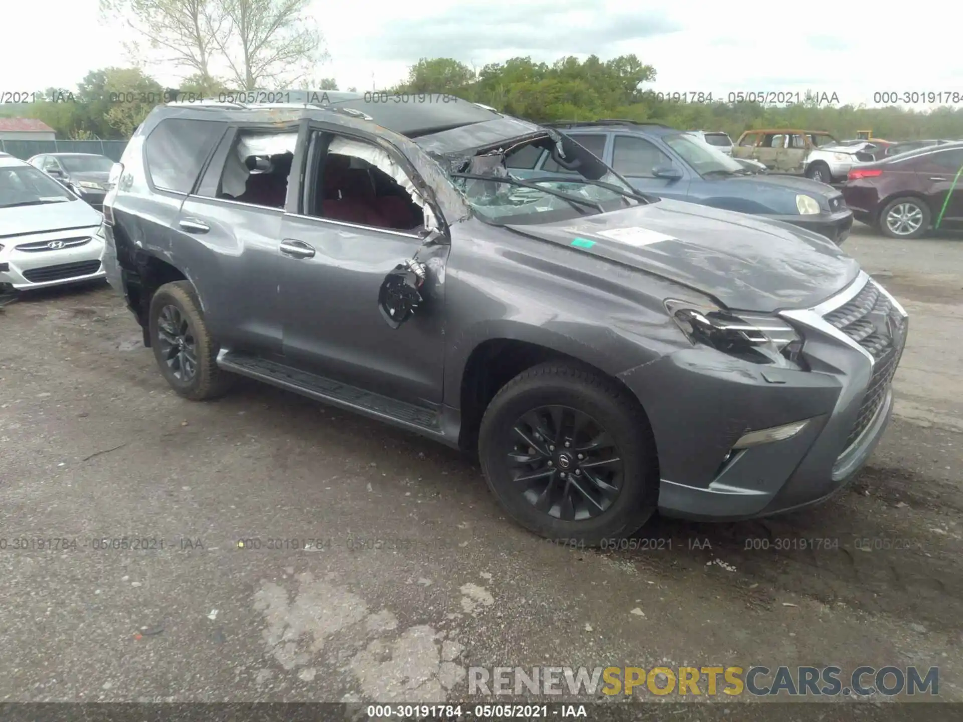 1 Photograph of a damaged car JTJAM7BX4L5254763 LEXUS GX 2020