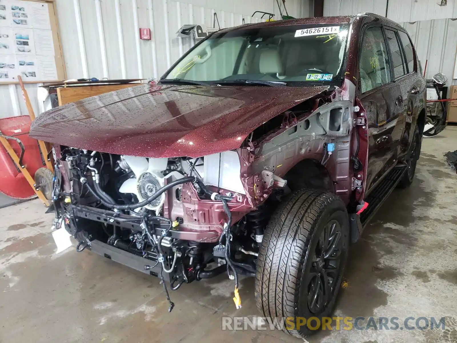 2 Photograph of a damaged car JTJAM7BX6L5255669 LEXUS GX 2020