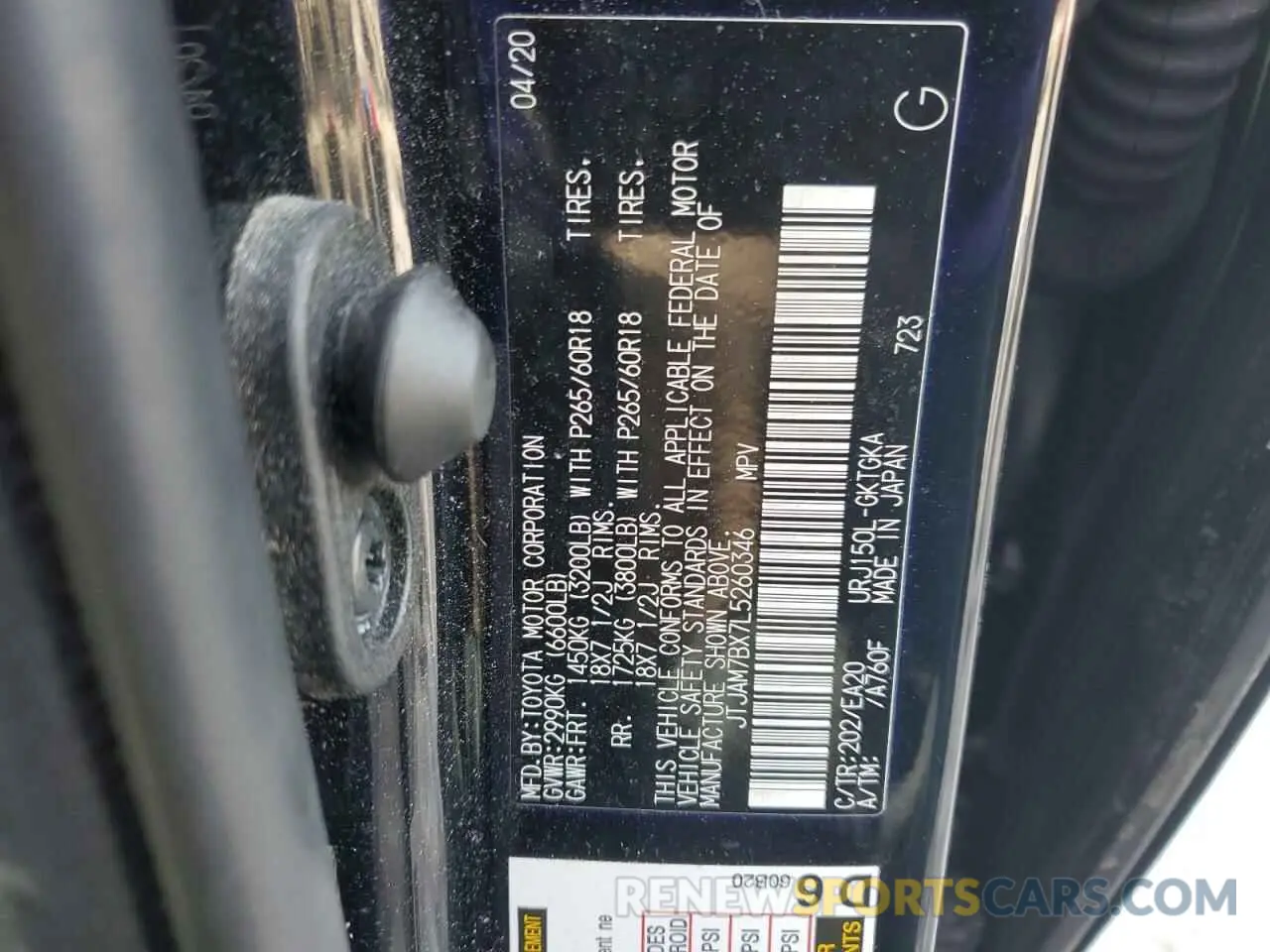 14 Photograph of a damaged car JTJAM7BX7L5260346 LEXUS GX 2020