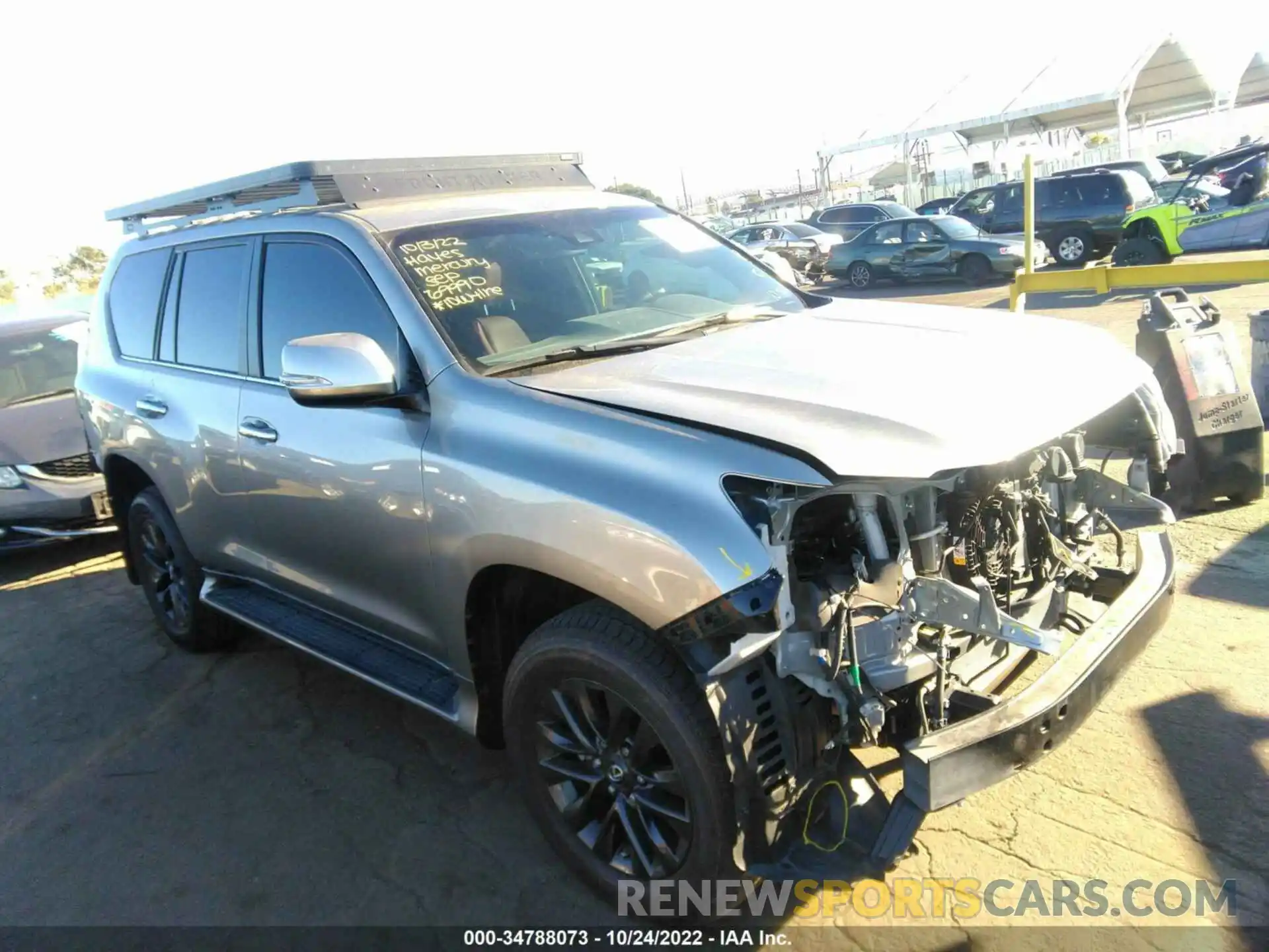 1 Photograph of a damaged car JTJAM7BX7L5262114 LEXUS GX 2020