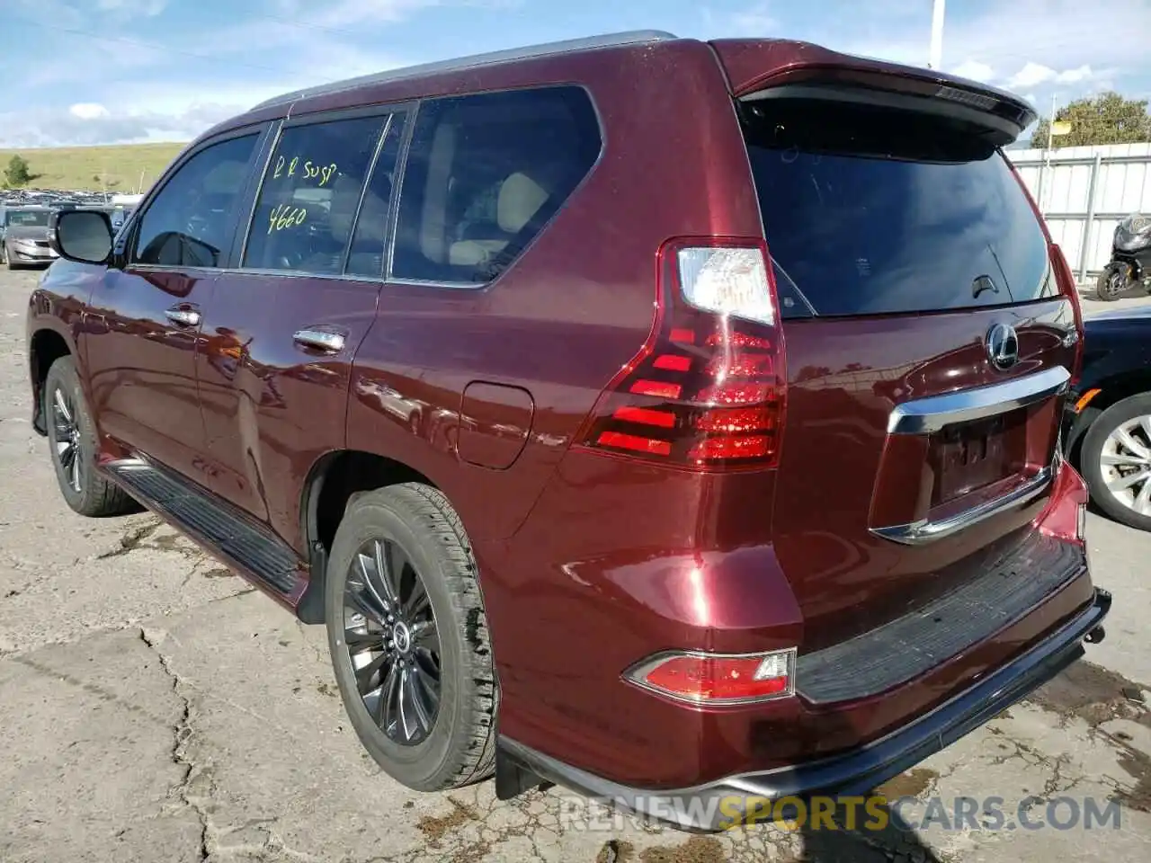 3 Photograph of a damaged car JTJAM7BX9L5247470 LEXUS GX 2020