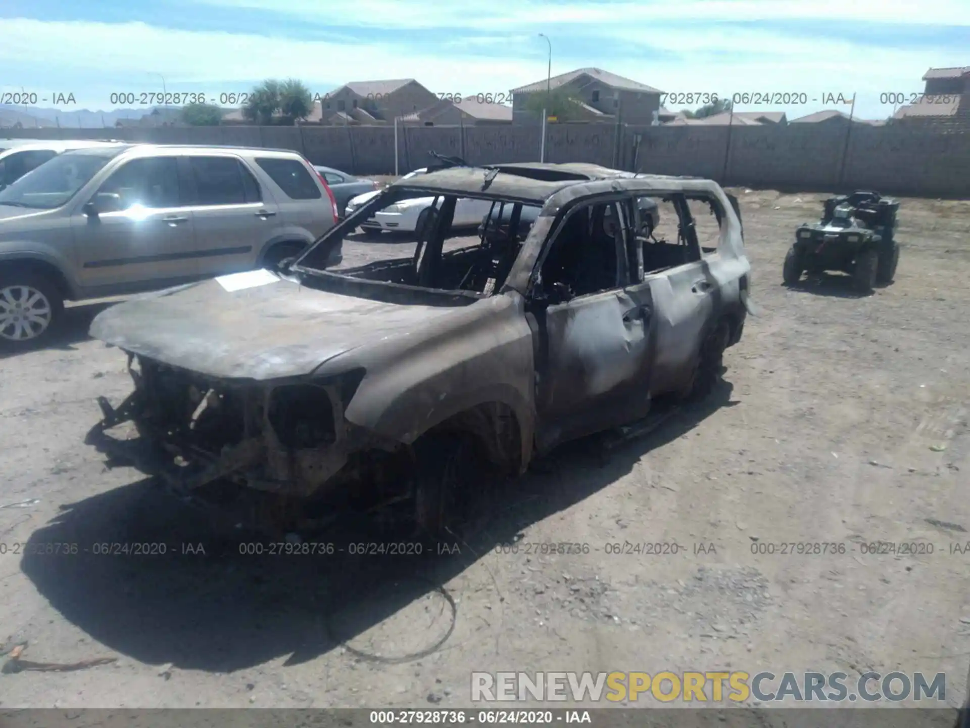 2 Photograph of a damaged car JTJAM7BX9L5253317 LEXUS GX 2020