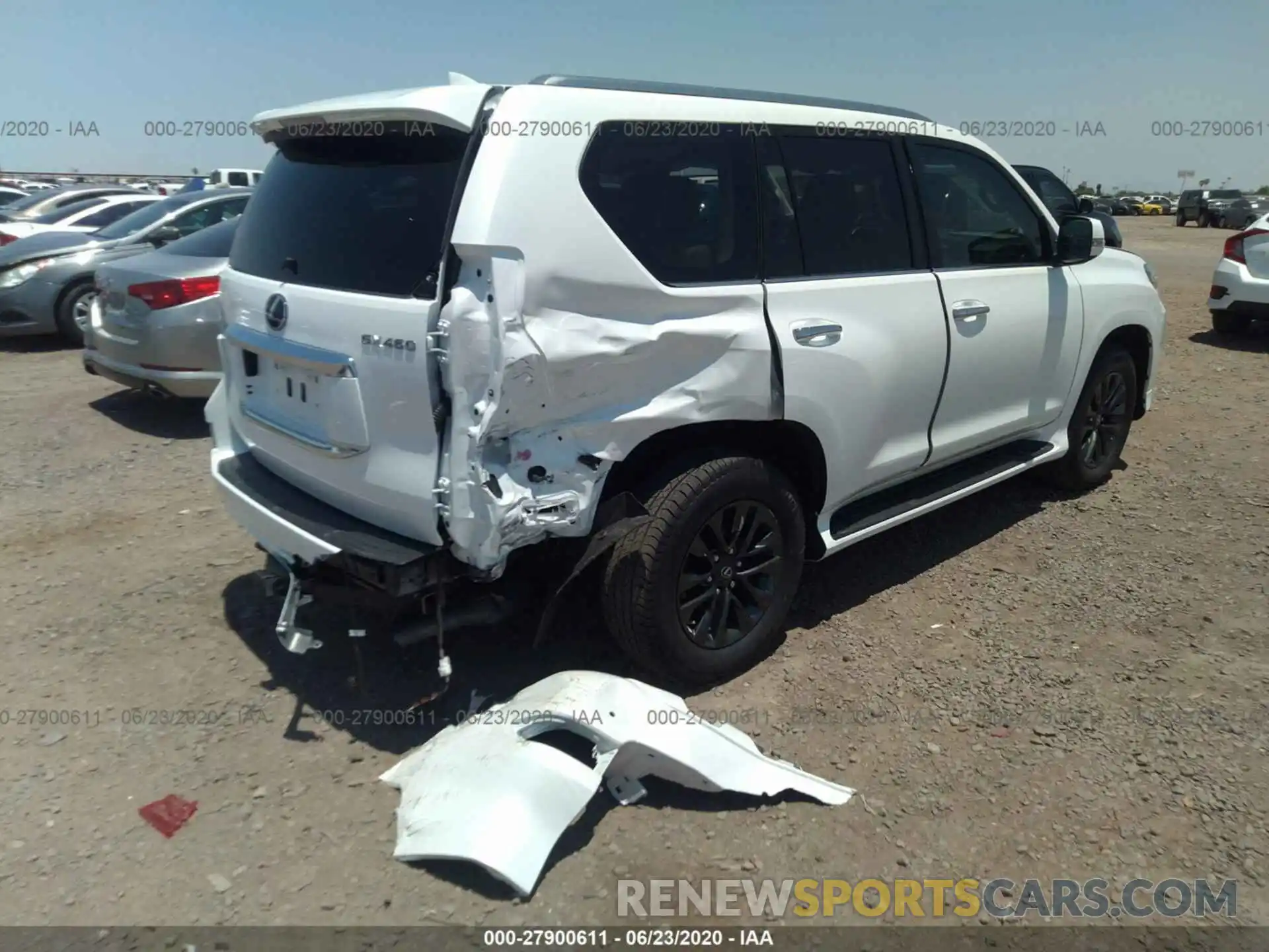 4 Photograph of a damaged car JTJAM7BX9L5255892 LEXUS GX 2020