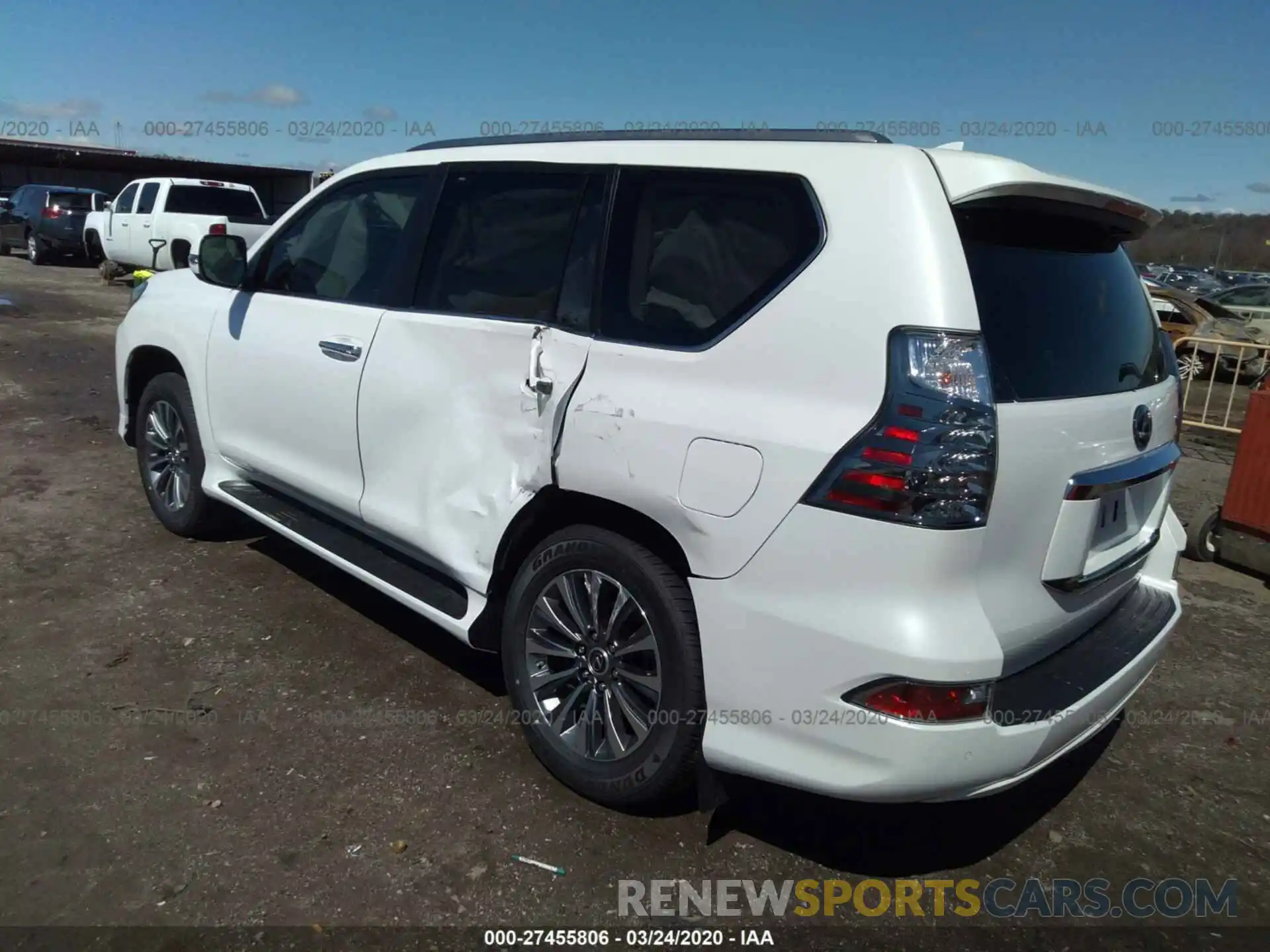 3 Photograph of a damaged car JTJGM7BX7L5252855 LEXUS GX 2020