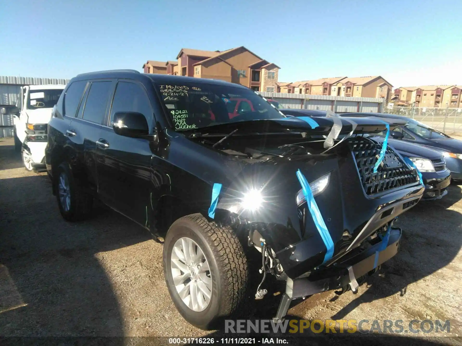 1 Photograph of a damaged car JTJAM7BX0M5292492 LEXUS GX 2021