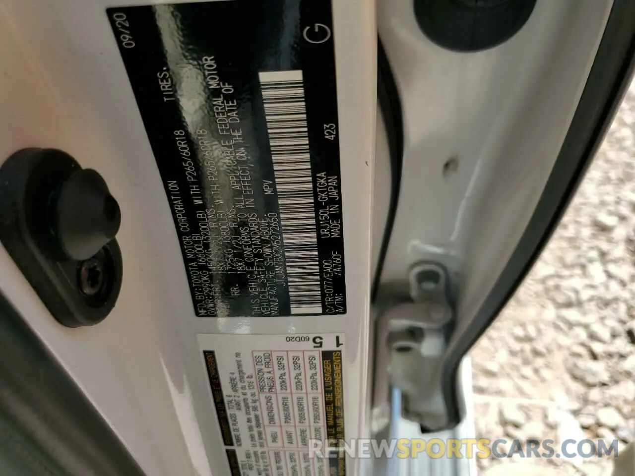 13 Photograph of a damaged car JTJAM7BX2M5272650 LEXUS GX 2021