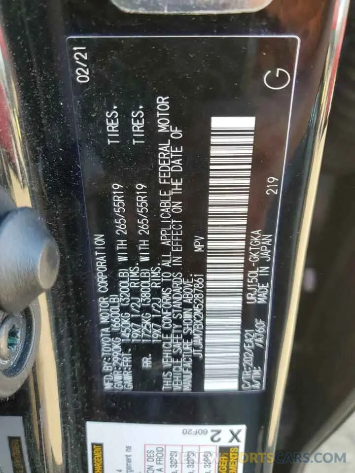 12 Photograph of a damaged car JTJAM7BX2M5287861 LEXUS GX 2021