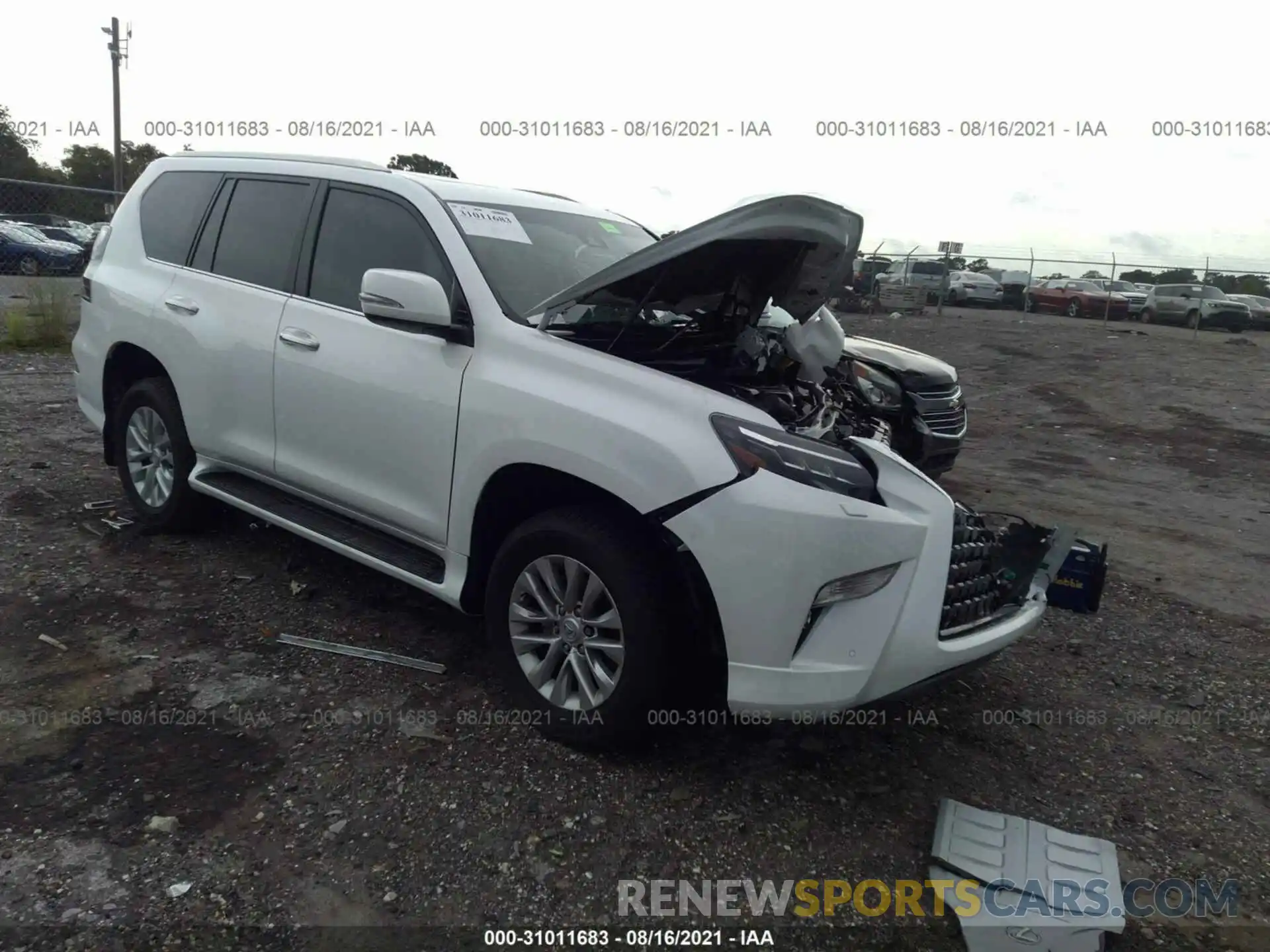 1 Photograph of a damaged car JTJAM7BX7M5289993 LEXUS GX 2021