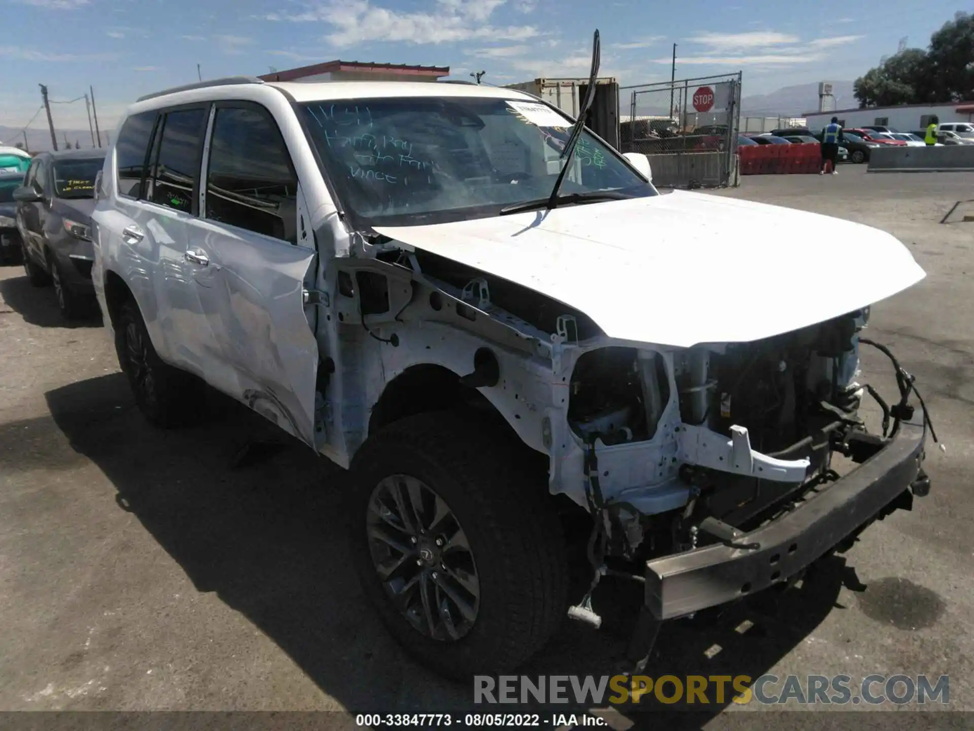 1 Photograph of a damaged car JTJAM7BX8N5309735 LEXUS GX 2022