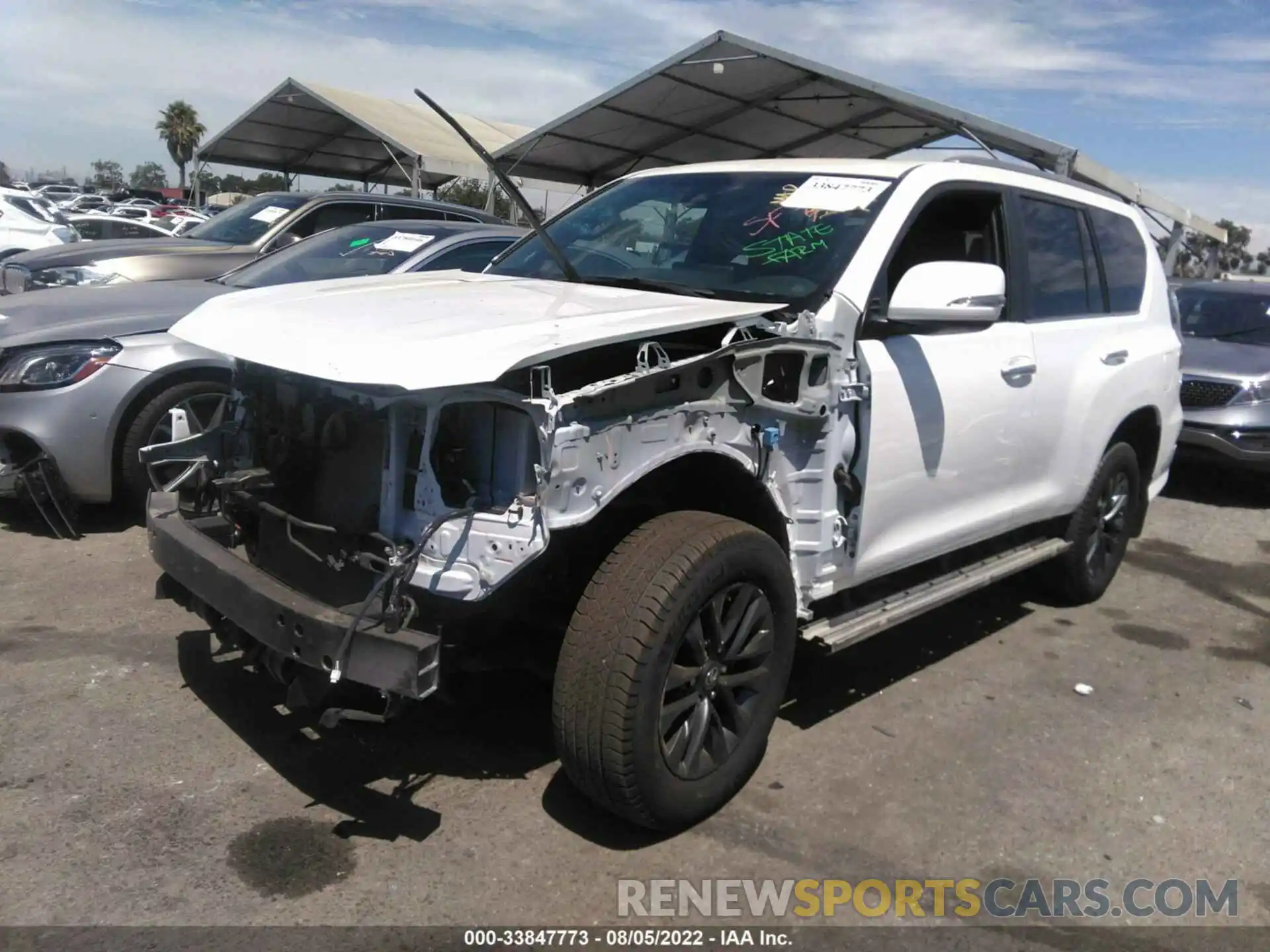 2 Photograph of a damaged car JTJAM7BX8N5309735 LEXUS GX 2022