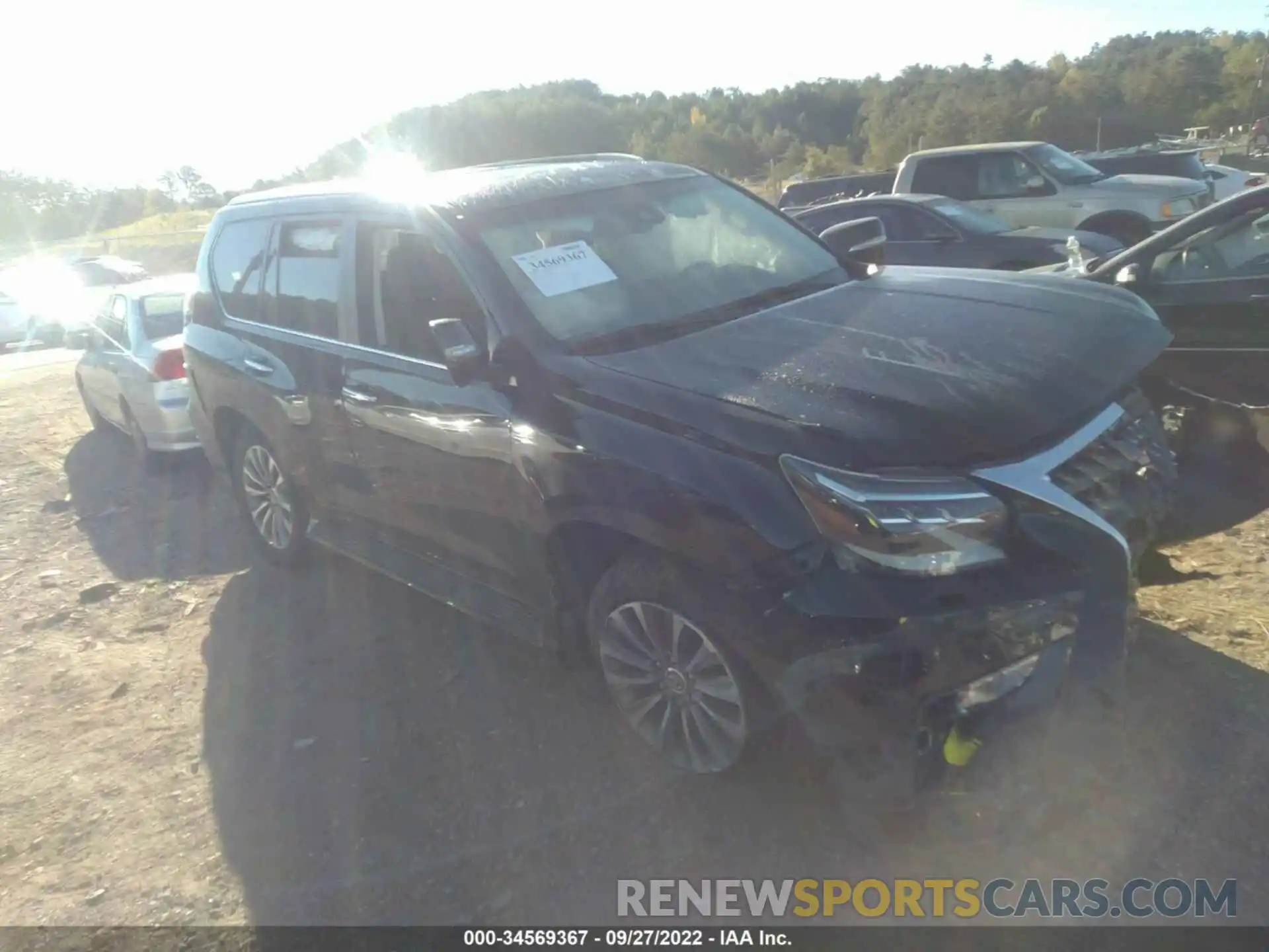 1 Photograph of a damaged car JTJGM7BX3N5321799 LEXUS GX 2022