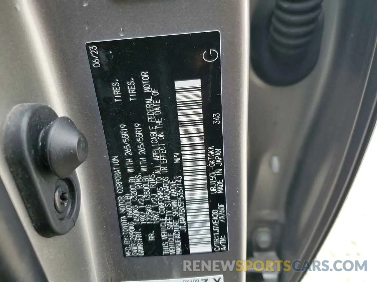 13 Photograph of a damaged car JTJAM7BX5P5367143 LEXUS GX 2023