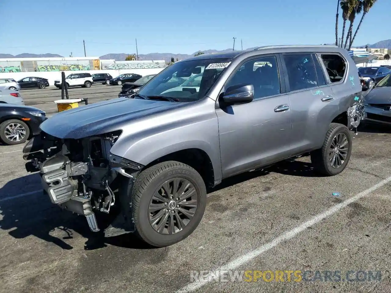 1 Photograph of a damaged car JTJAM7BX7P5384638 LEXUS GX 2023