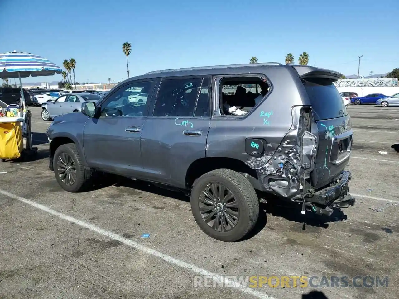 2 Photograph of a damaged car JTJAM7BX7P5384638 LEXUS GX 2023