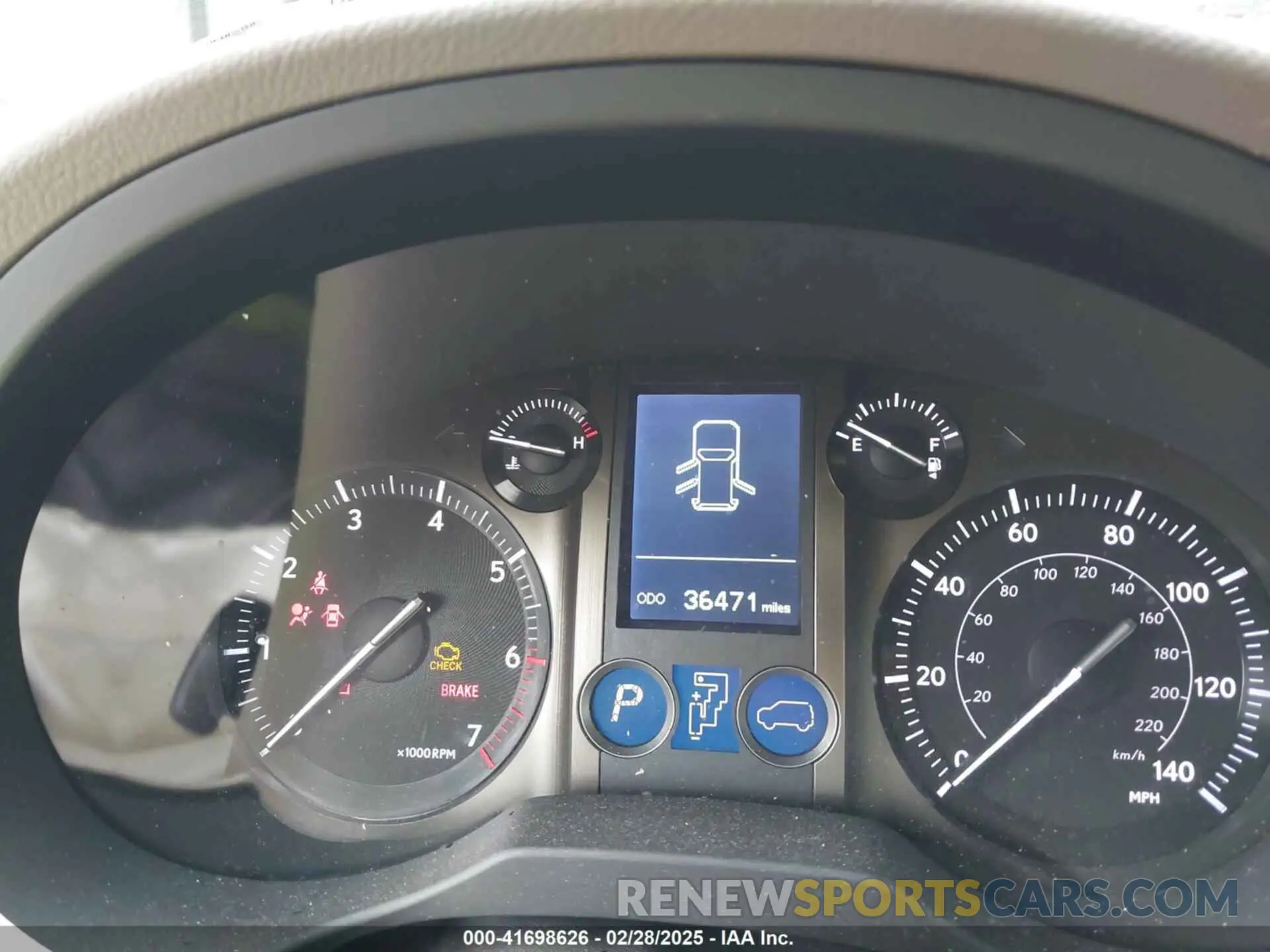 7 Photograph of a damaged car JTJBM7FX1K5234807 LEXUS GX 460 2019