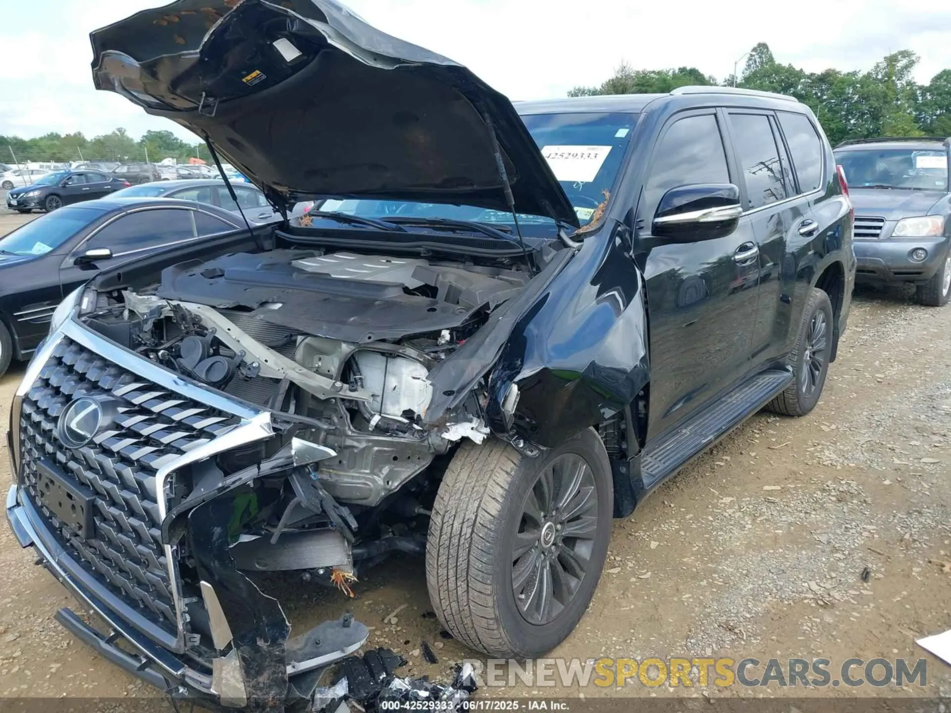 2 Photograph of a damaged car JTJGM7BX1N5321302 LEXUS GX 460 2022