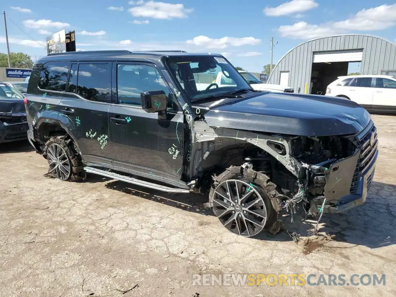 4 Photograph of a damaged car JTJTBCDX1R5013319 LEXUS GX 550 PRE 2024