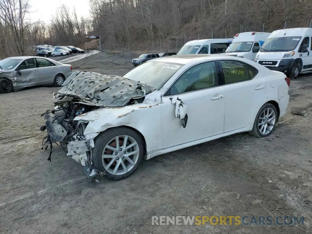 1 Photograph of a damaged car JTHCF5C2XC5060329 LEXUS IS 2012