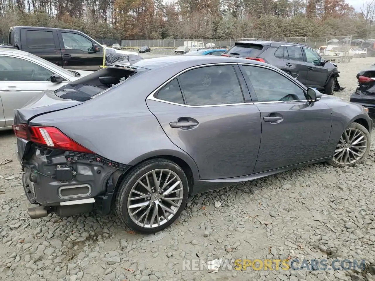 3 Photograph of a damaged car JTHCF1D26F5029011 LEXUS IS 2015