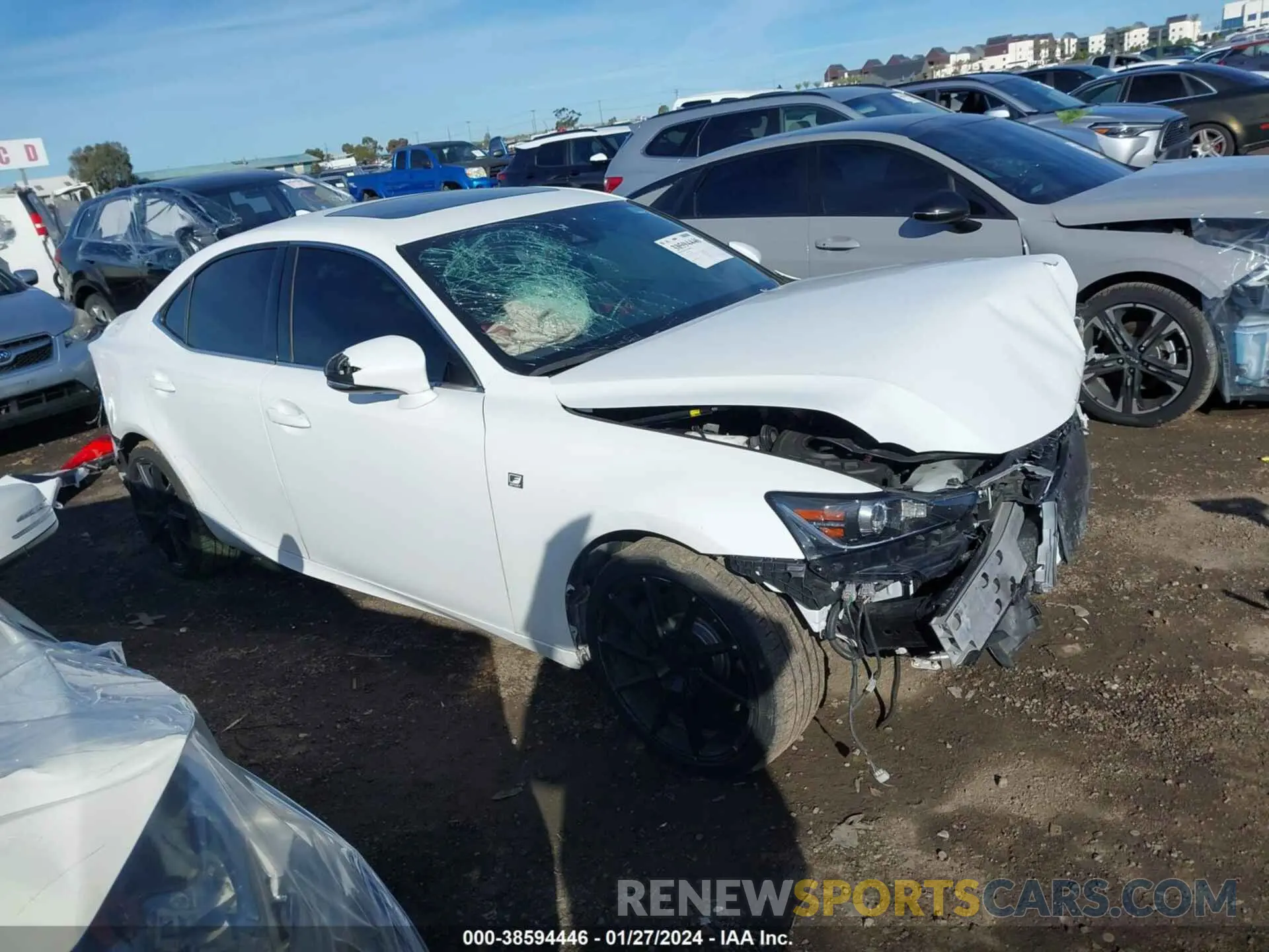 1 Photograph of a damaged car JTHBA1D20K5084851 LEXUS IS 2019