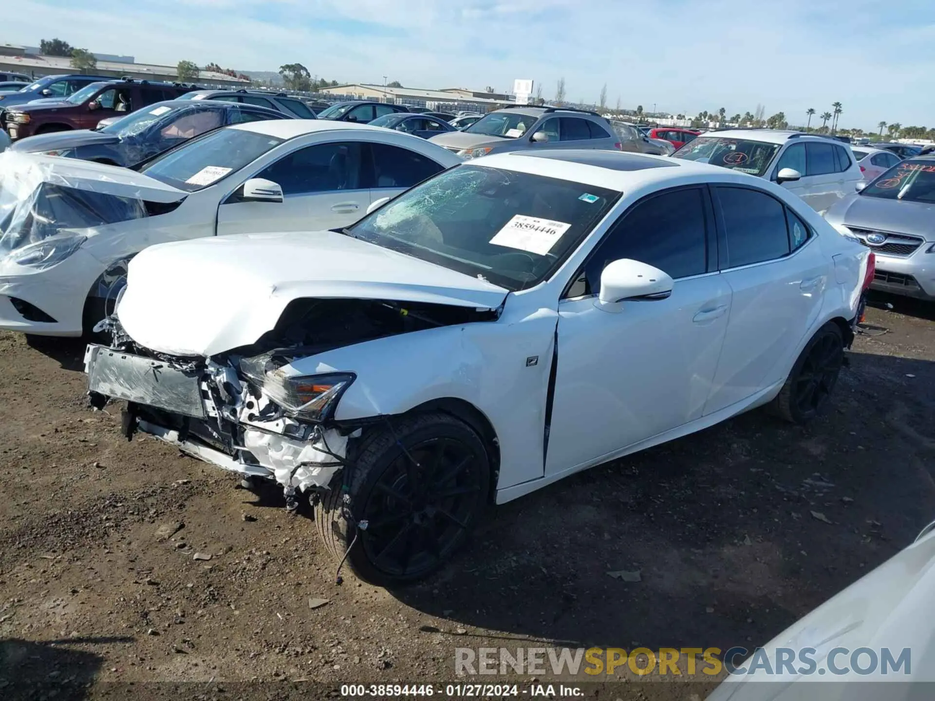 2 Photograph of a damaged car JTHBA1D20K5084851 LEXUS IS 2019
