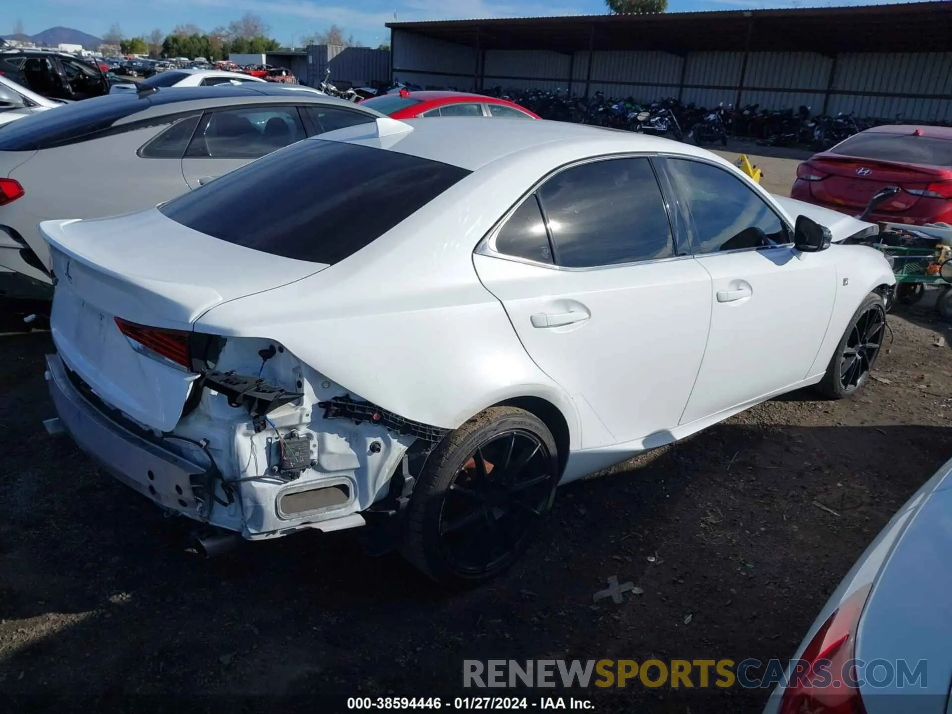 4 Photograph of a damaged car JTHBA1D20K5084851 LEXUS IS 2019