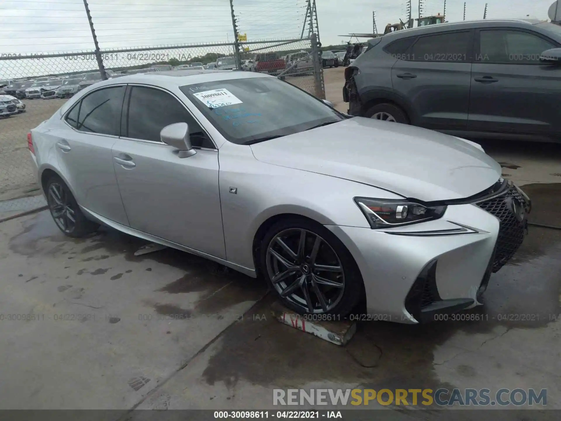 1 Photograph of a damaged car JTHBA1D20K5085367 LEXUS IS 2019