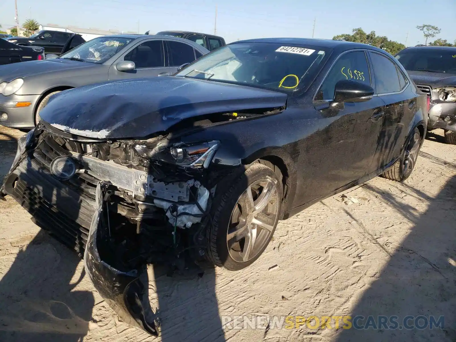 2 Photograph of a damaged car JTHBA1D20K5092108 LEXUS IS 2019