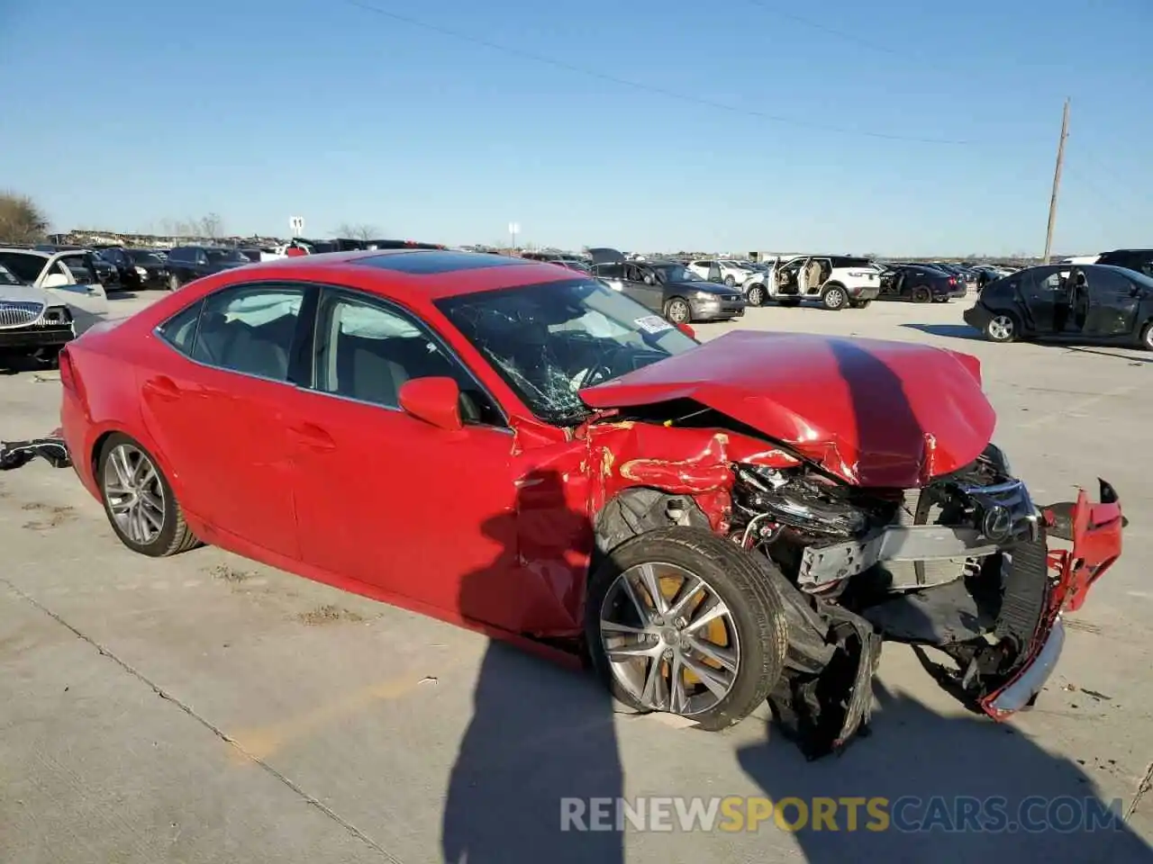 4 Photograph of a damaged car JTHBA1D20K5096434 LEXUS IS 2019