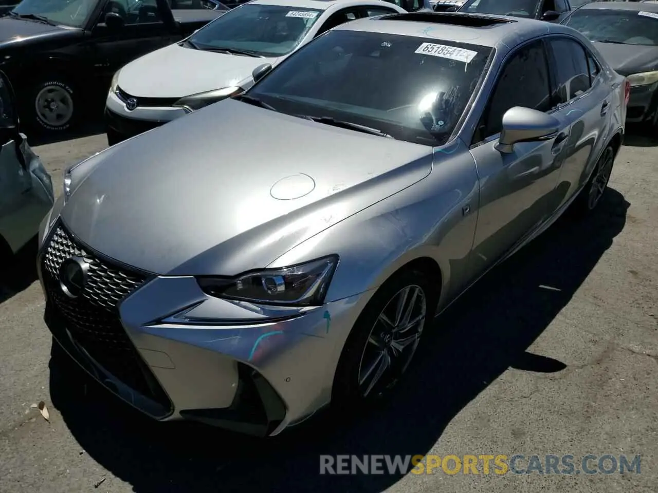 1 Photograph of a damaged car JTHBA1D20K5098555 LEXUS IS 2019
