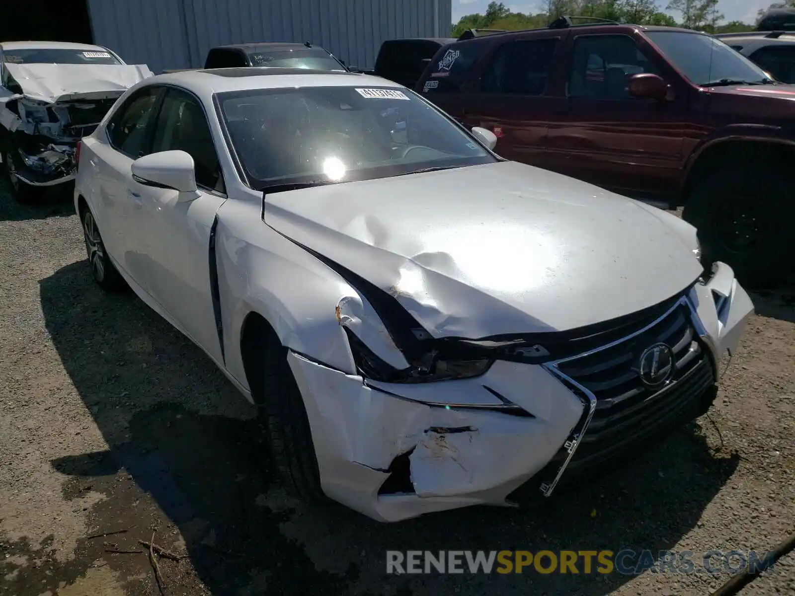 1 Photograph of a damaged car JTHBA1D21K5086625 LEXUS IS 2019