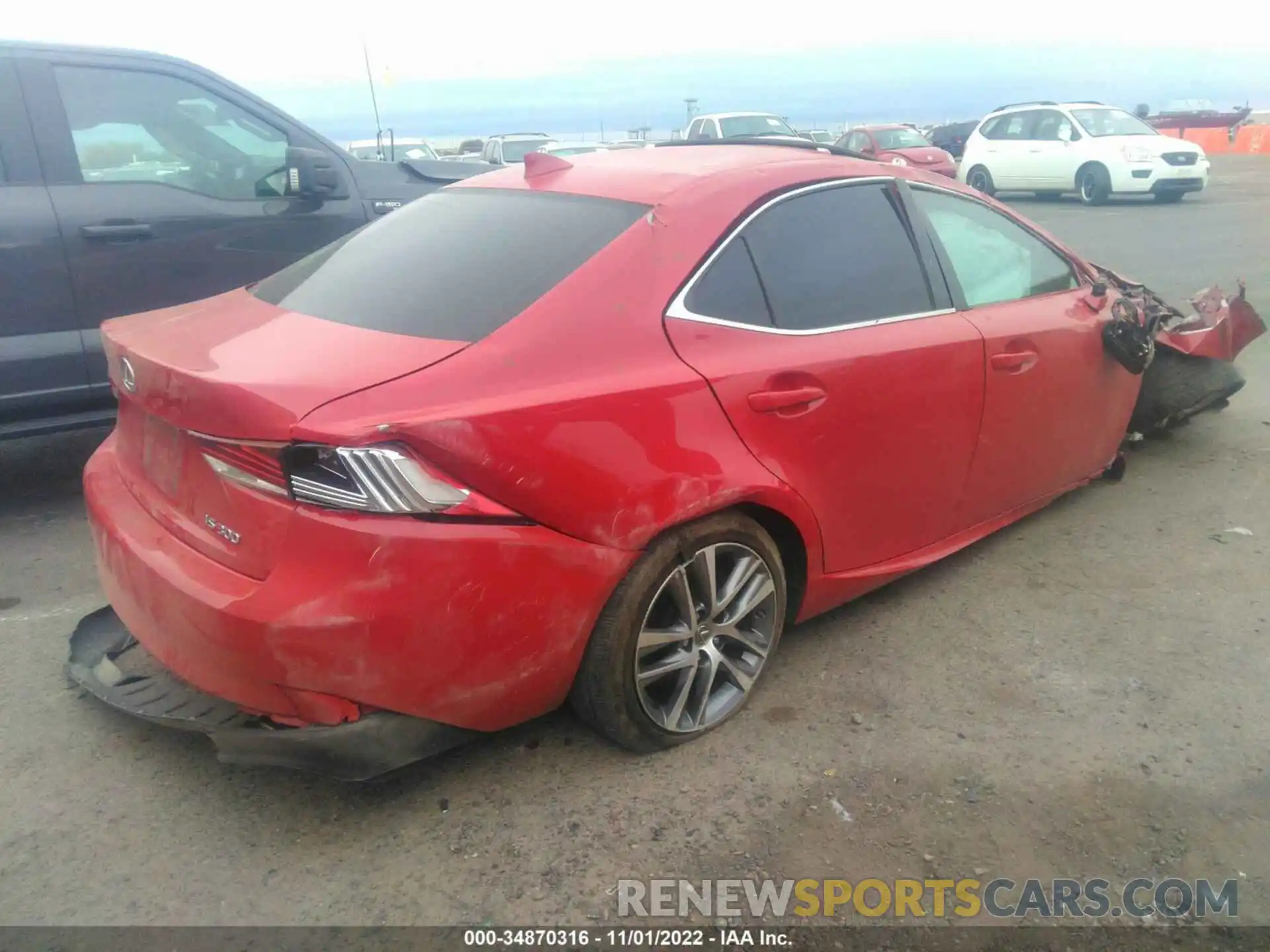 4 Photograph of a damaged car JTHBA1D21K5091291 LEXUS IS 2019