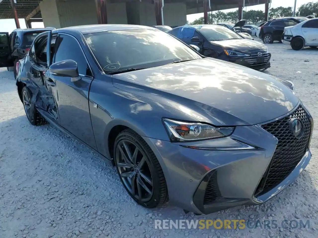 1 Photograph of a damaged car JTHBA1D21K5092442 LEXUS IS 2019