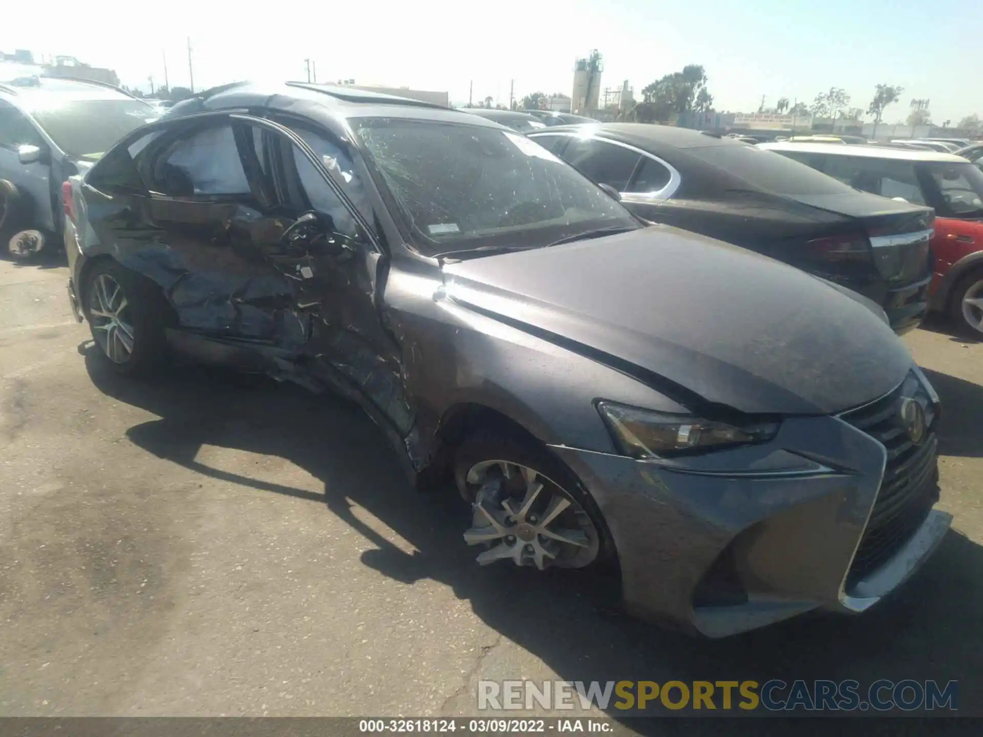 1 Photograph of a damaged car JTHBA1D21K5093607 LEXUS IS 2019